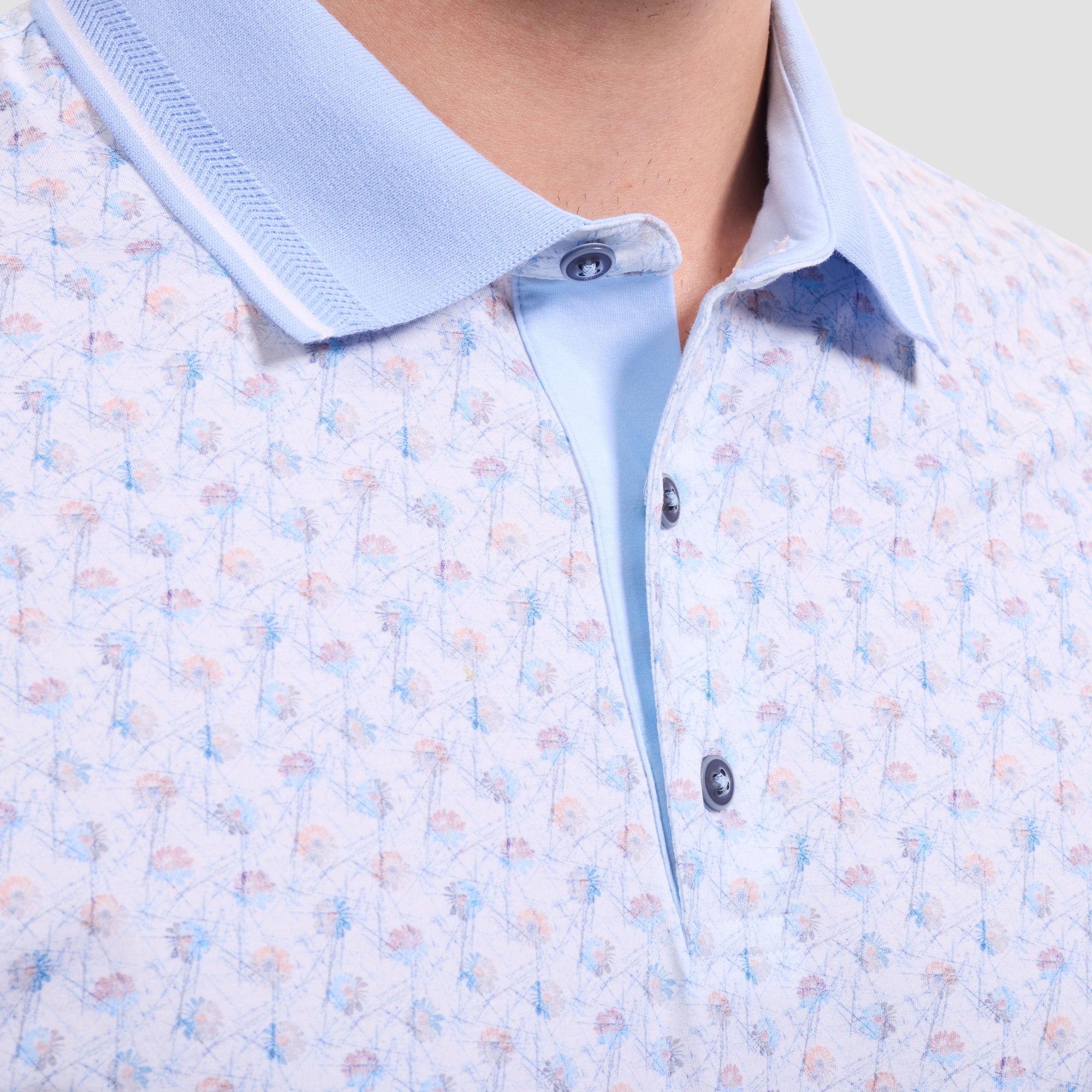 Vidal OoohCotton Floral Polo Shirt