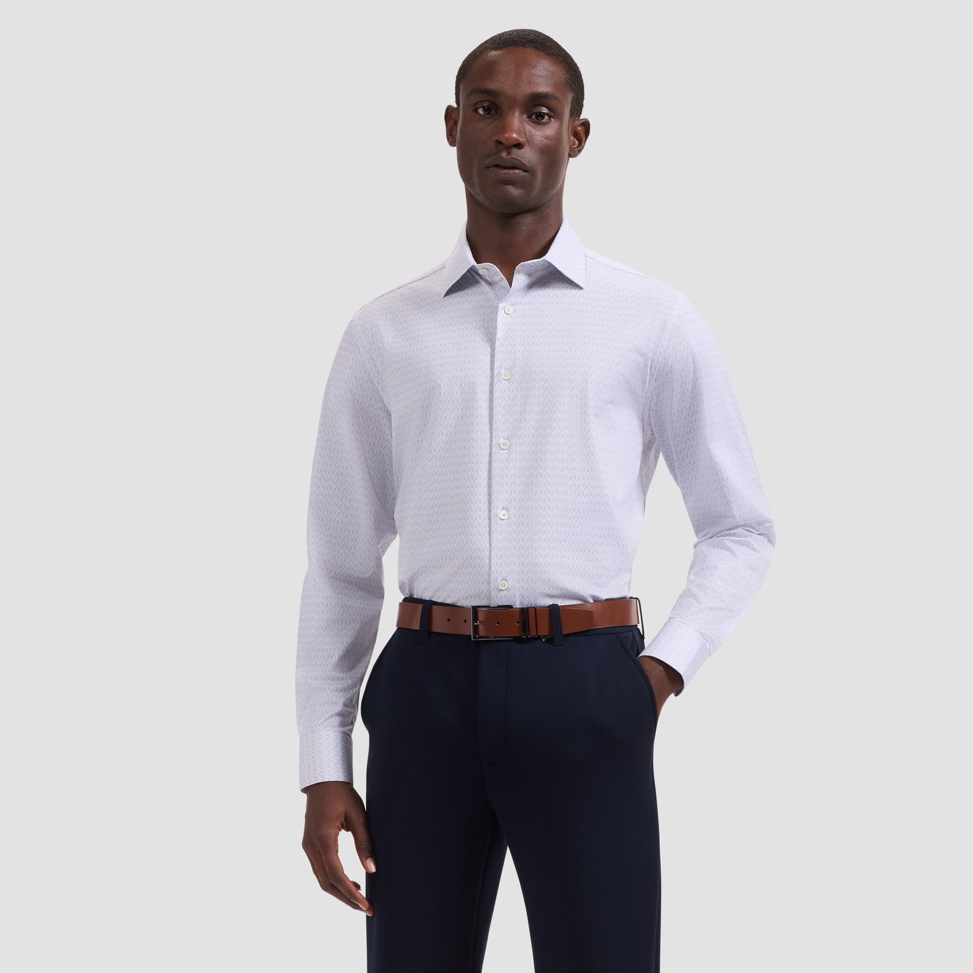 James OoohCotton Geometric Shirt