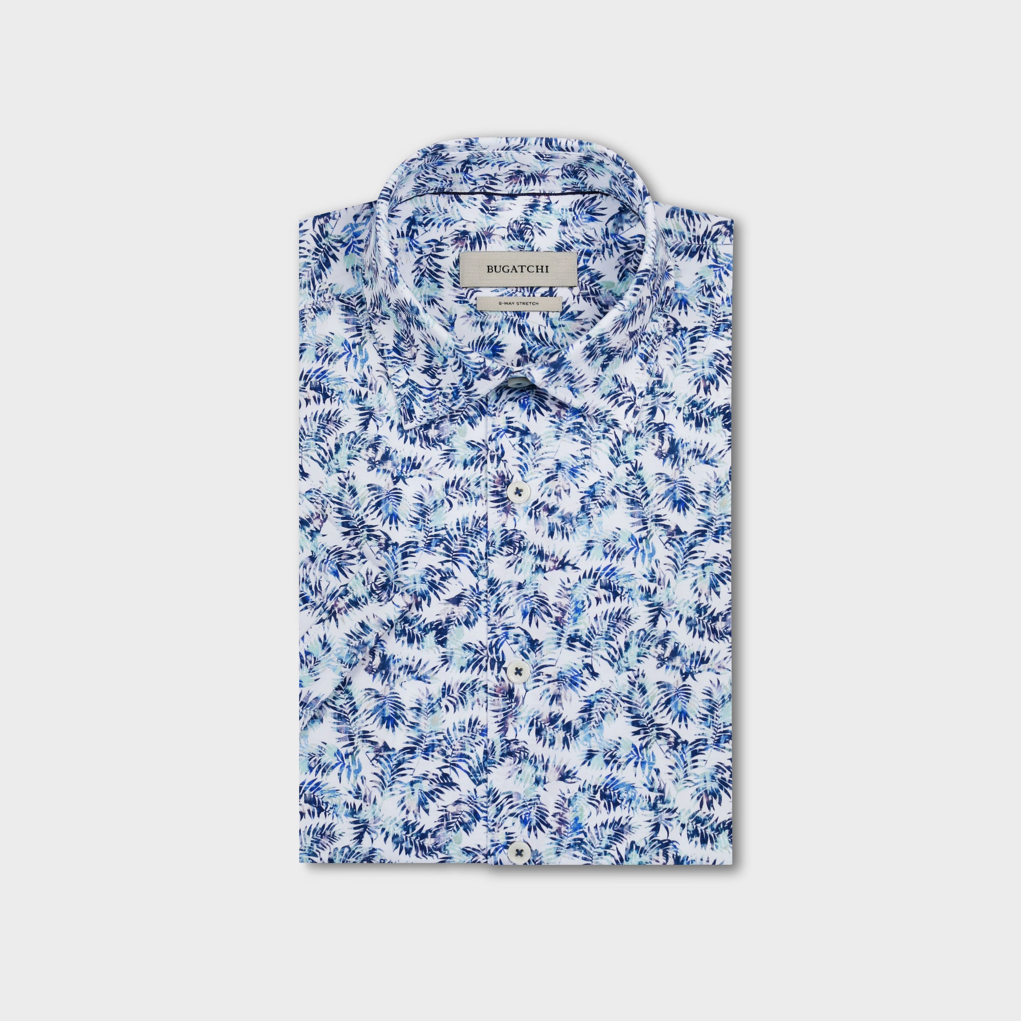 Miles OoohCotton Palm Print Short-Sleeve Shirt