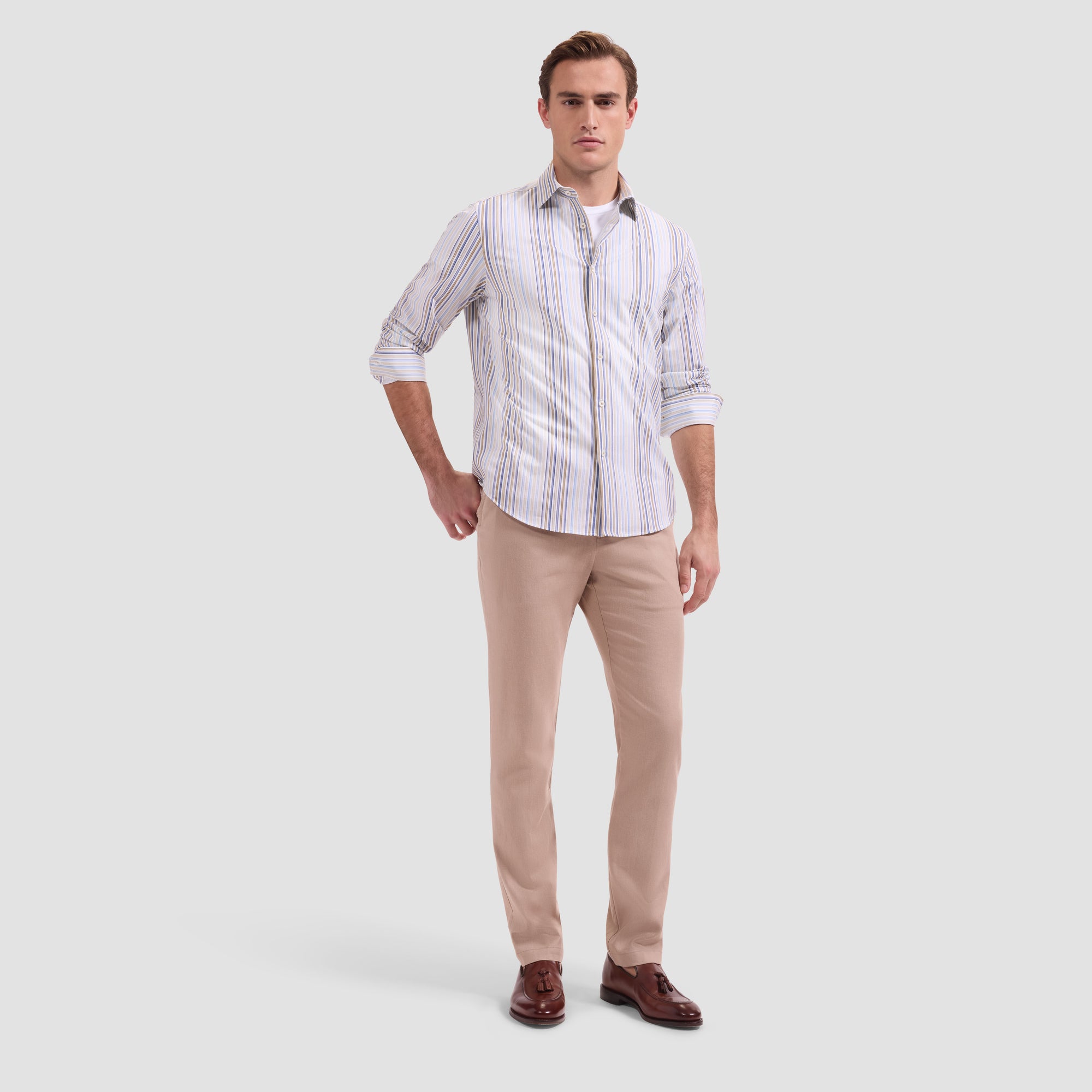 James OoohCotton Striped Shirt