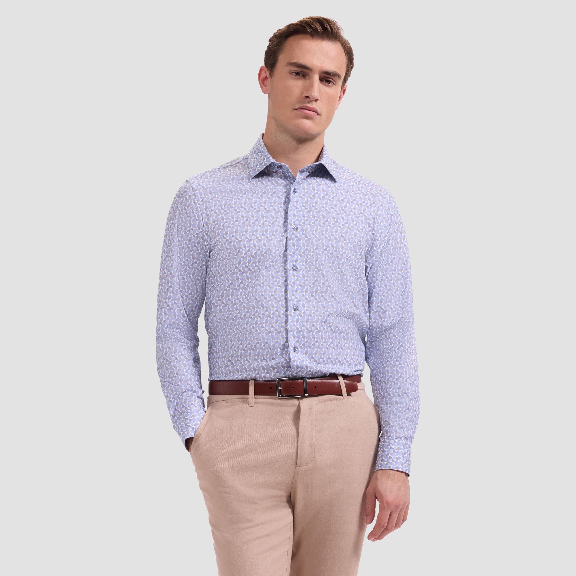 James OoohCotton Geometric Shirt