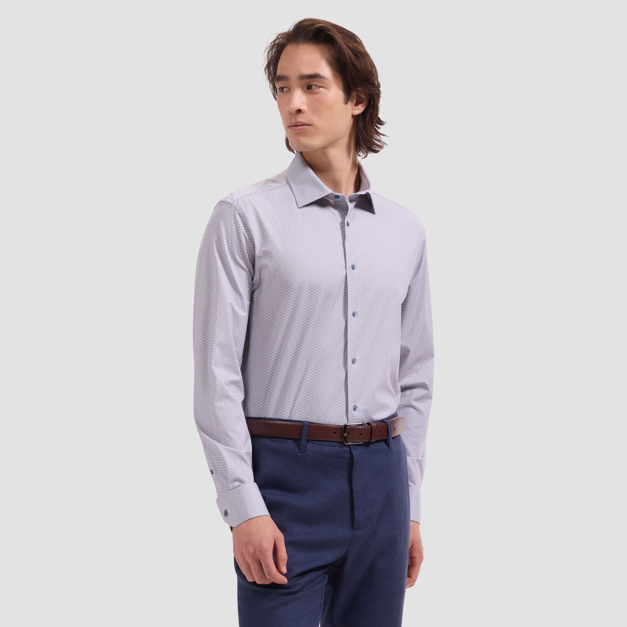 James OoohCotton Geometric Shirt
