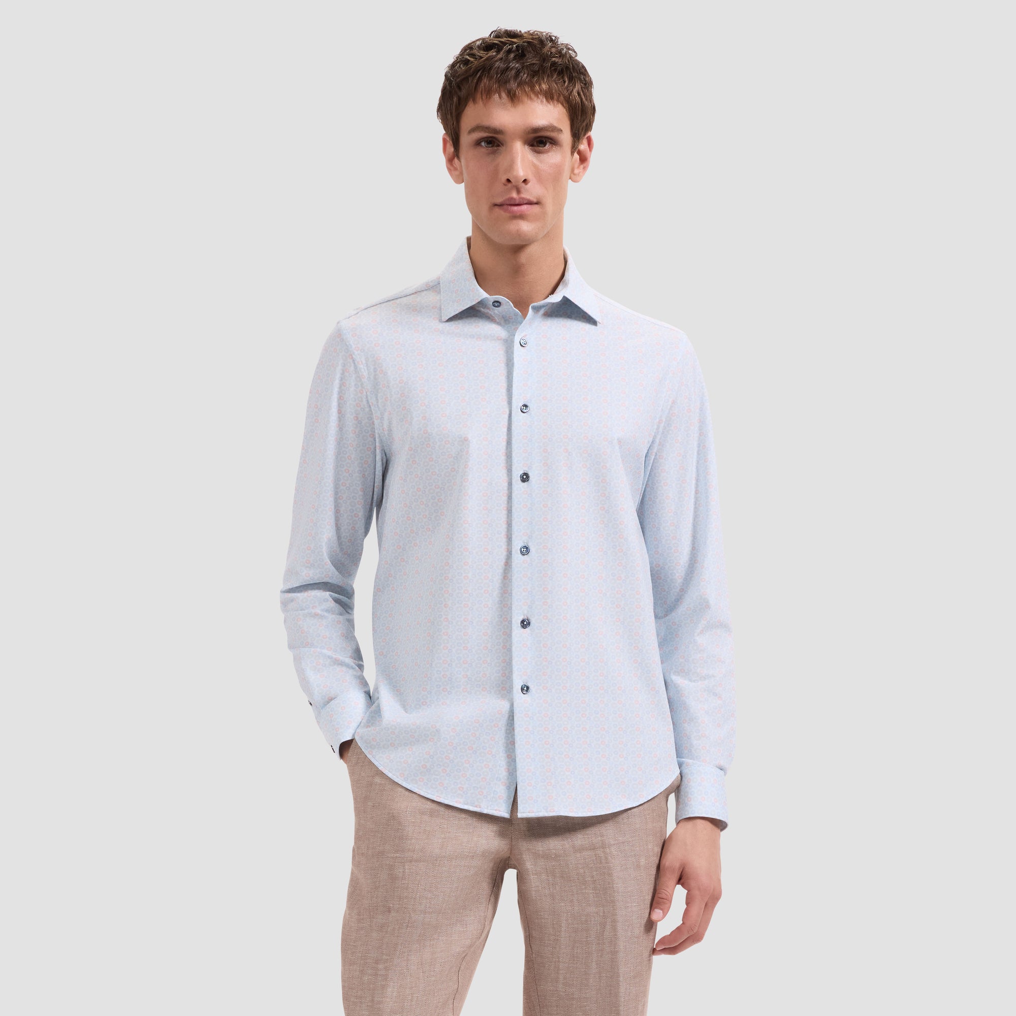 James OoohCotton Geometric Shirt