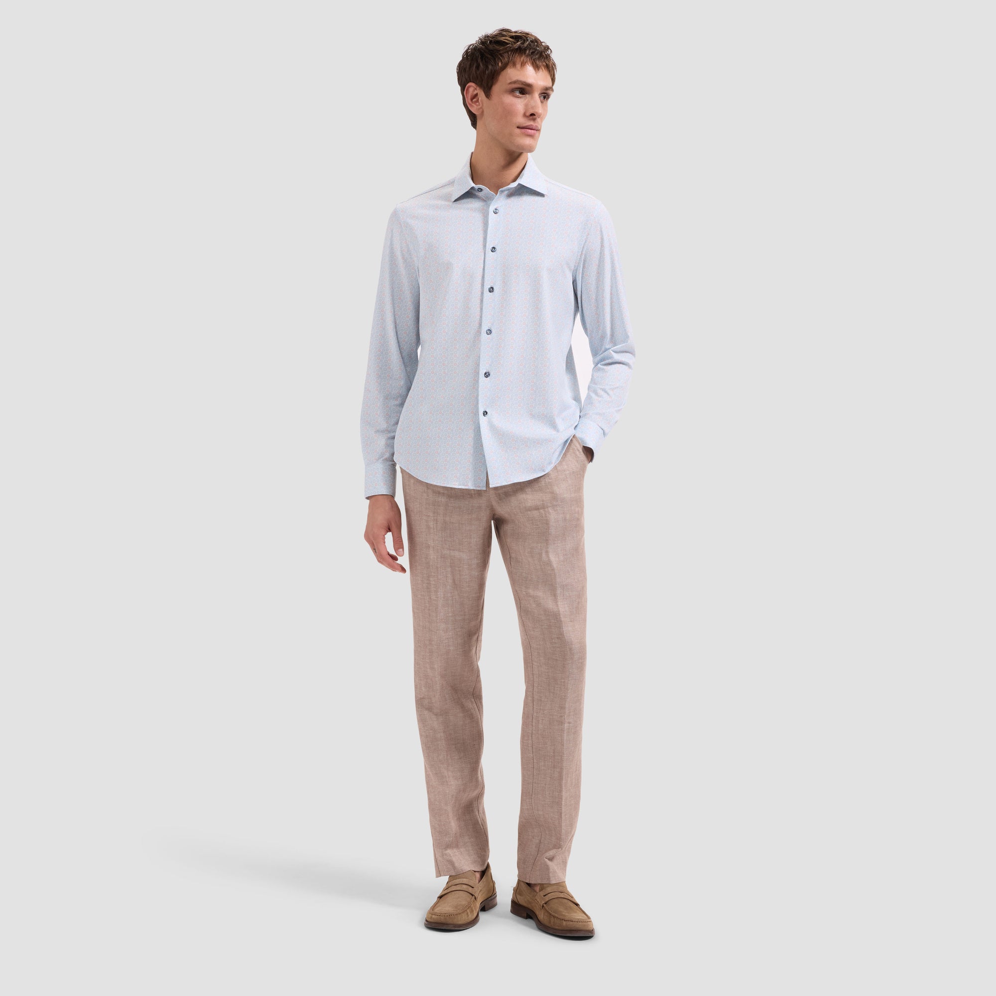James OoohCotton Geometric Shirt