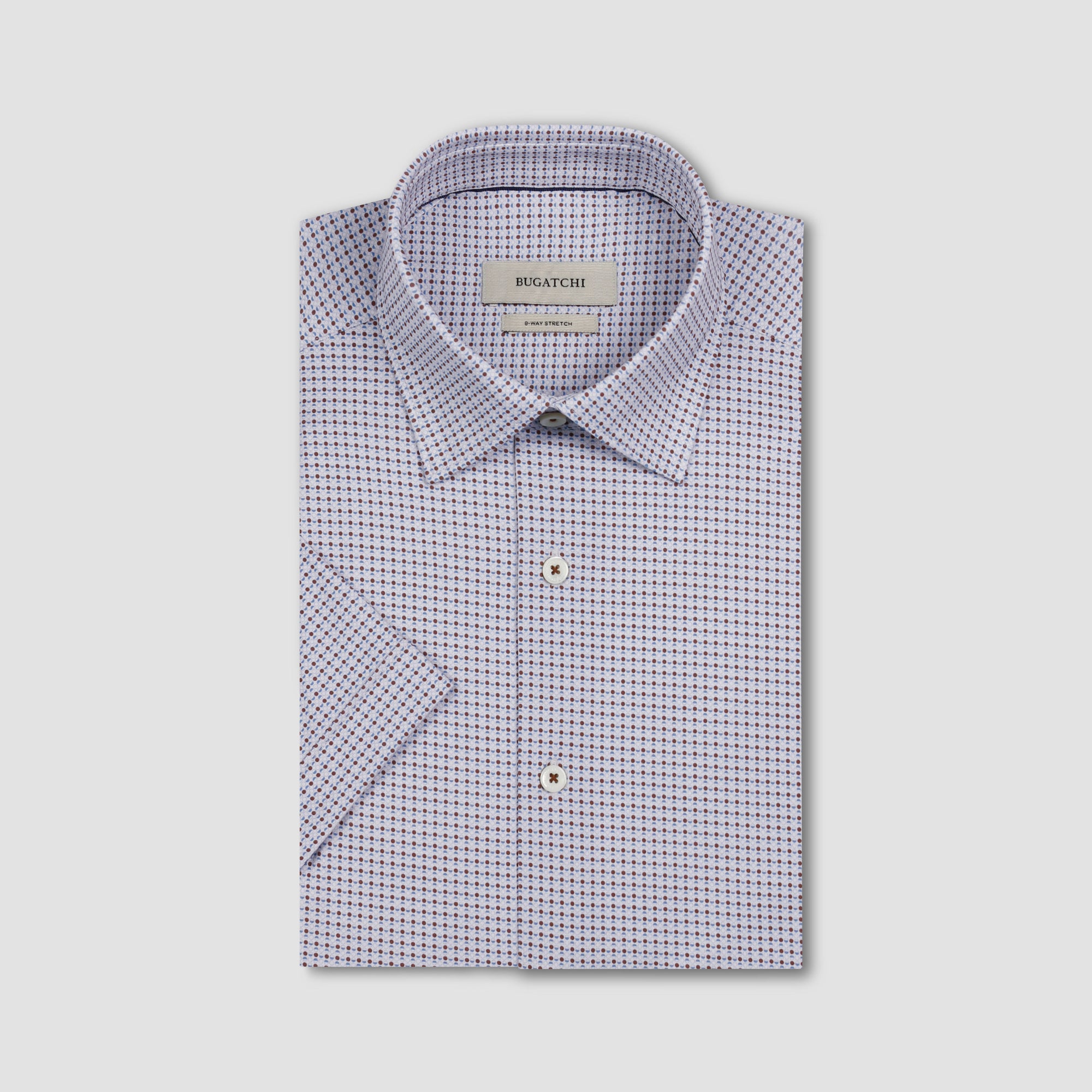 Miles OoohCotton Geometric Short-Sleeve Shirt
