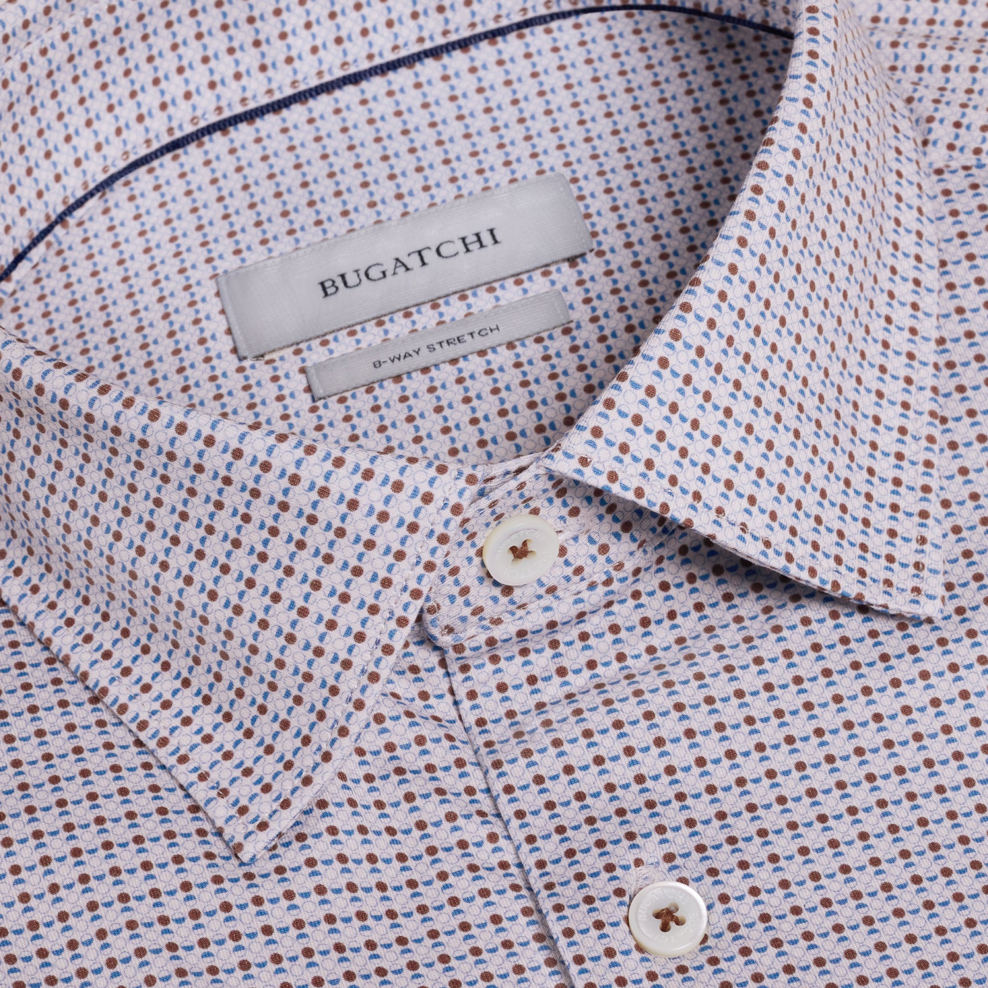 Miles OoohCotton Geometric Short-Sleeve Shirt