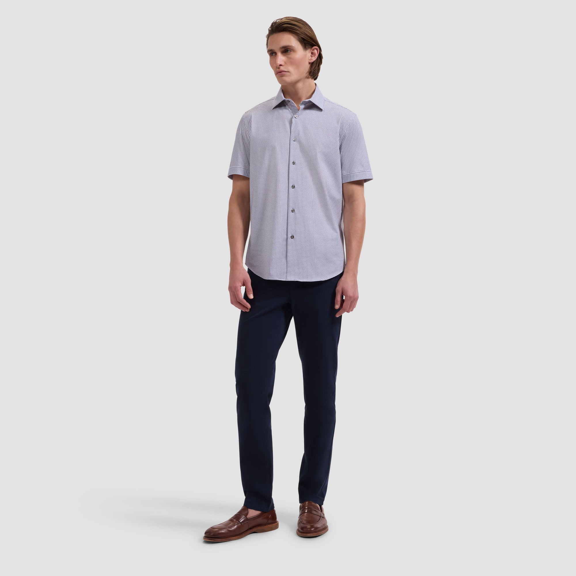 Miles OoohCotton Geometric Short-Sleeve Shirt