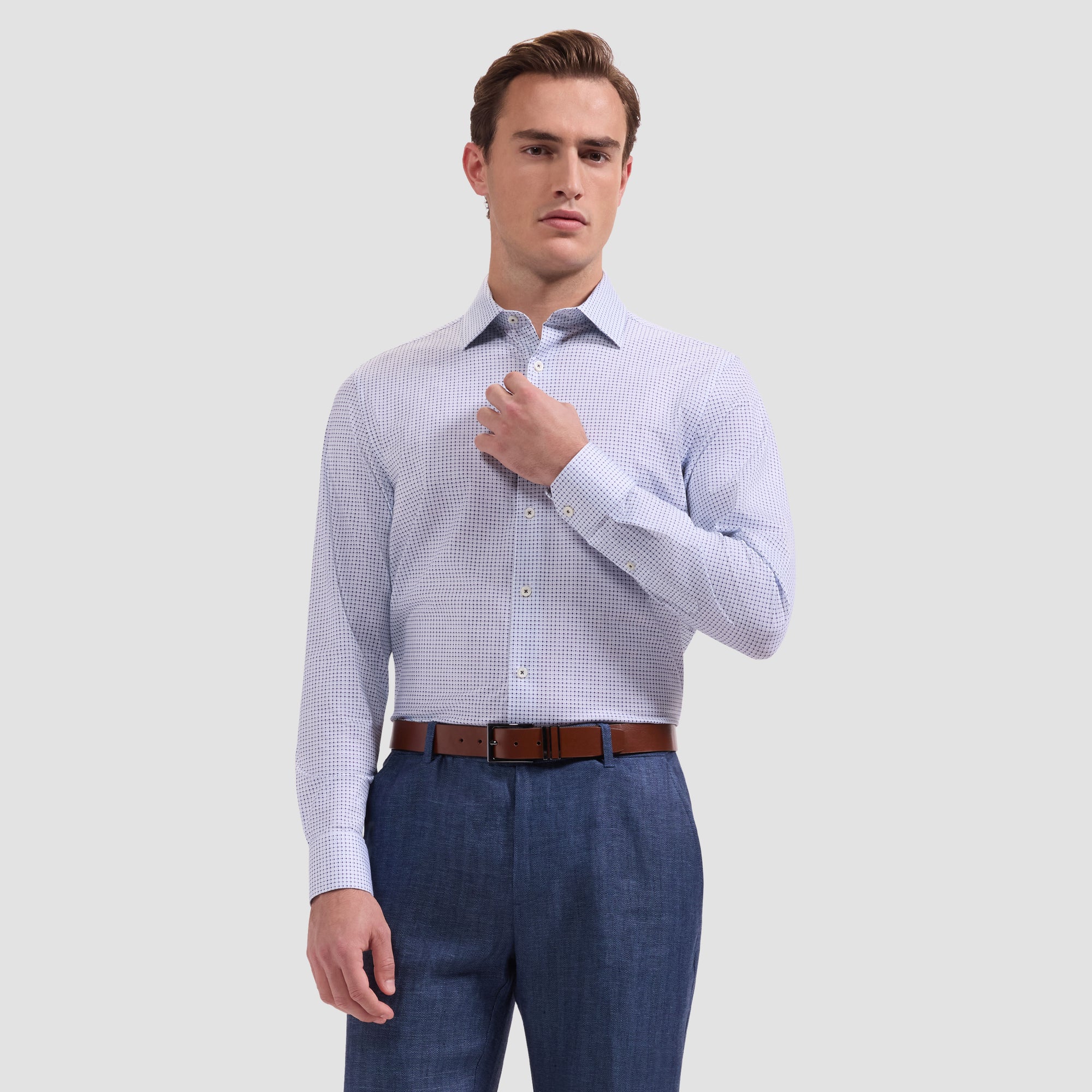 James OoohCotton Geometric Shirt