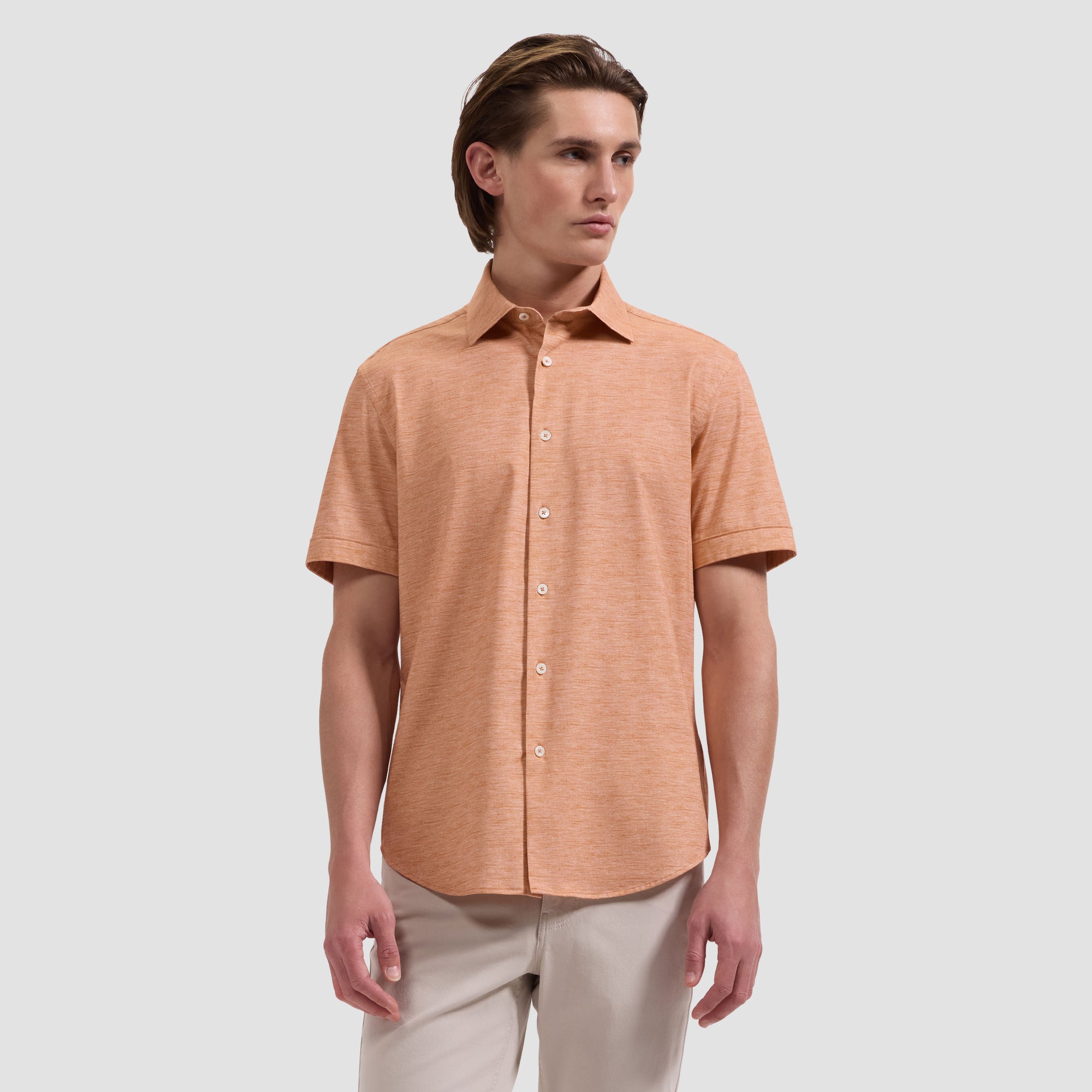 Miles OoohCotton Melange Short-Sleeve Shirt