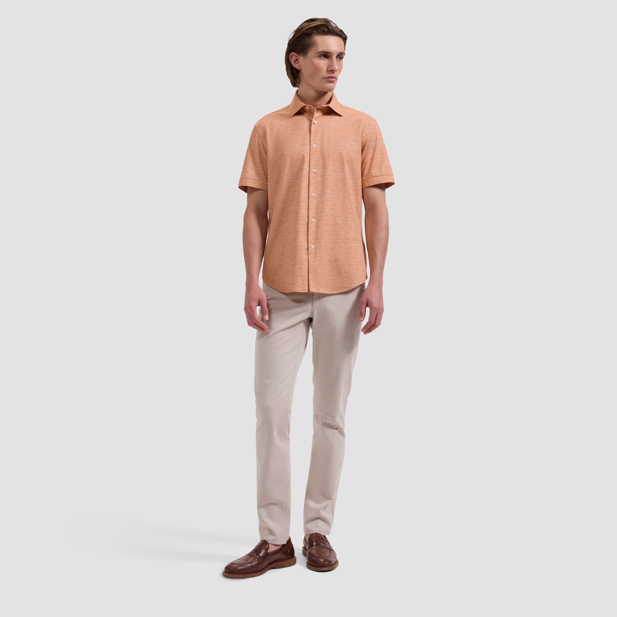 Miles OoohCotton Melange Short-Sleeve Shirt