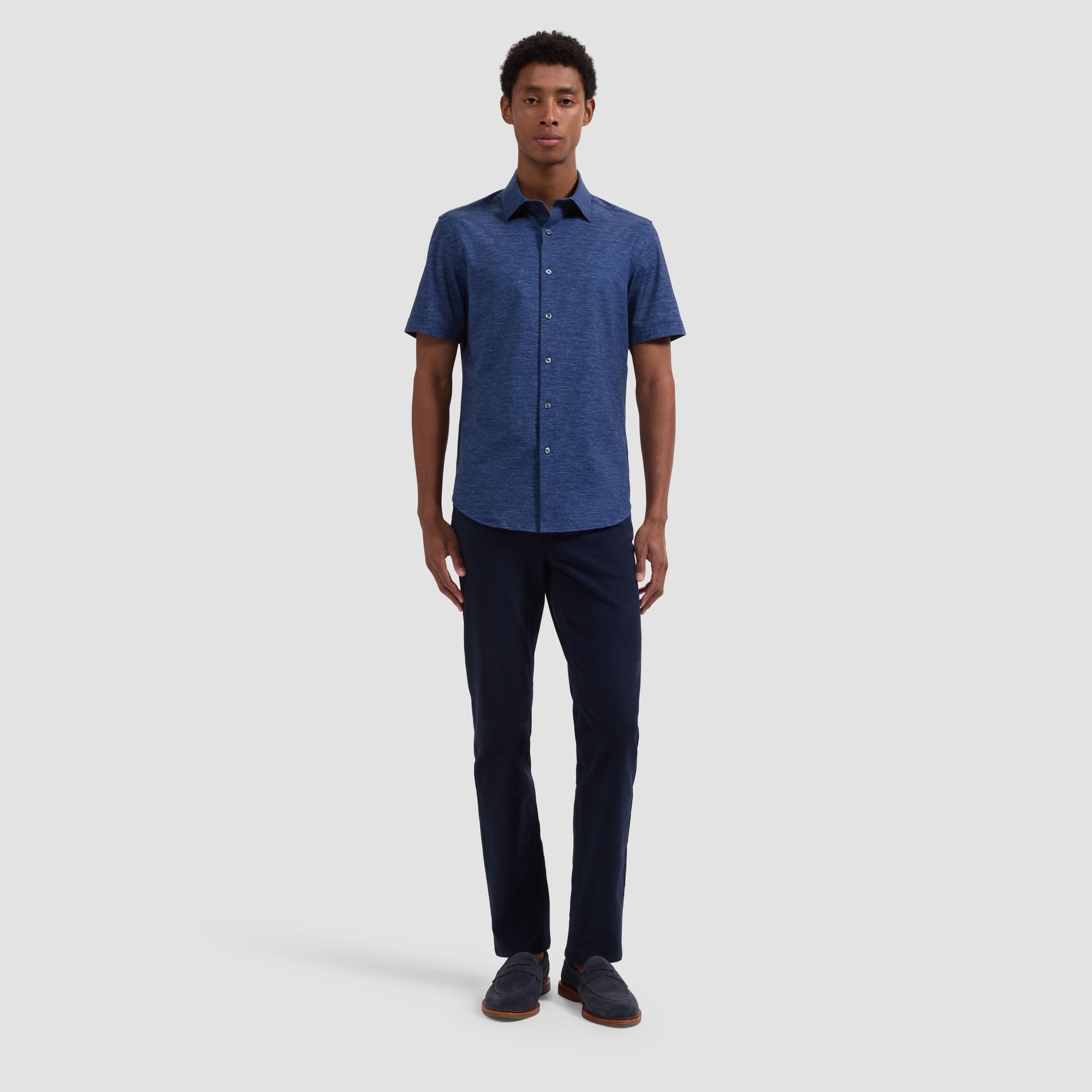 Miles OoohCotton Melange Short-Sleeve Shirt