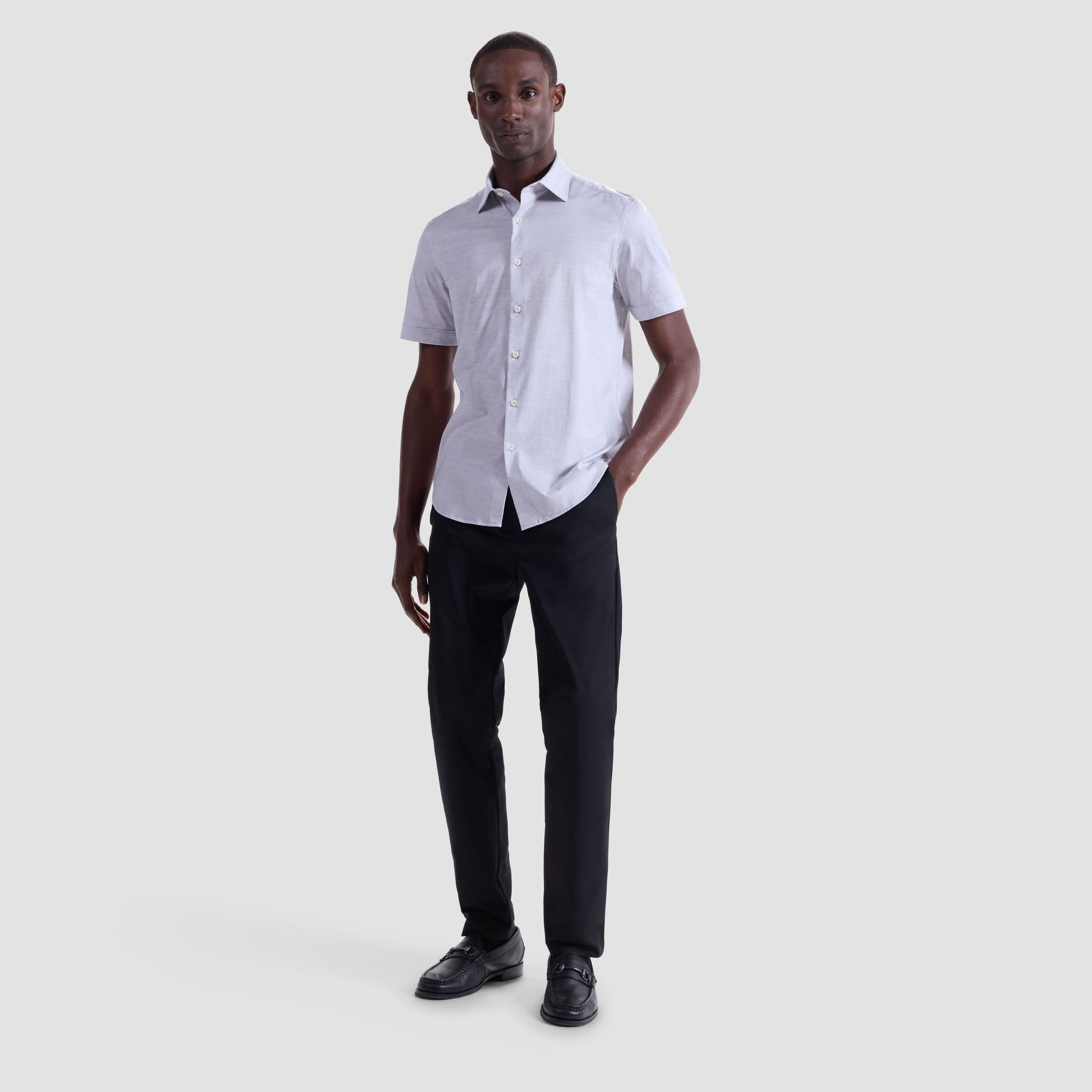 Miles OoohCotton Melange Short-Sleeve Shirt
