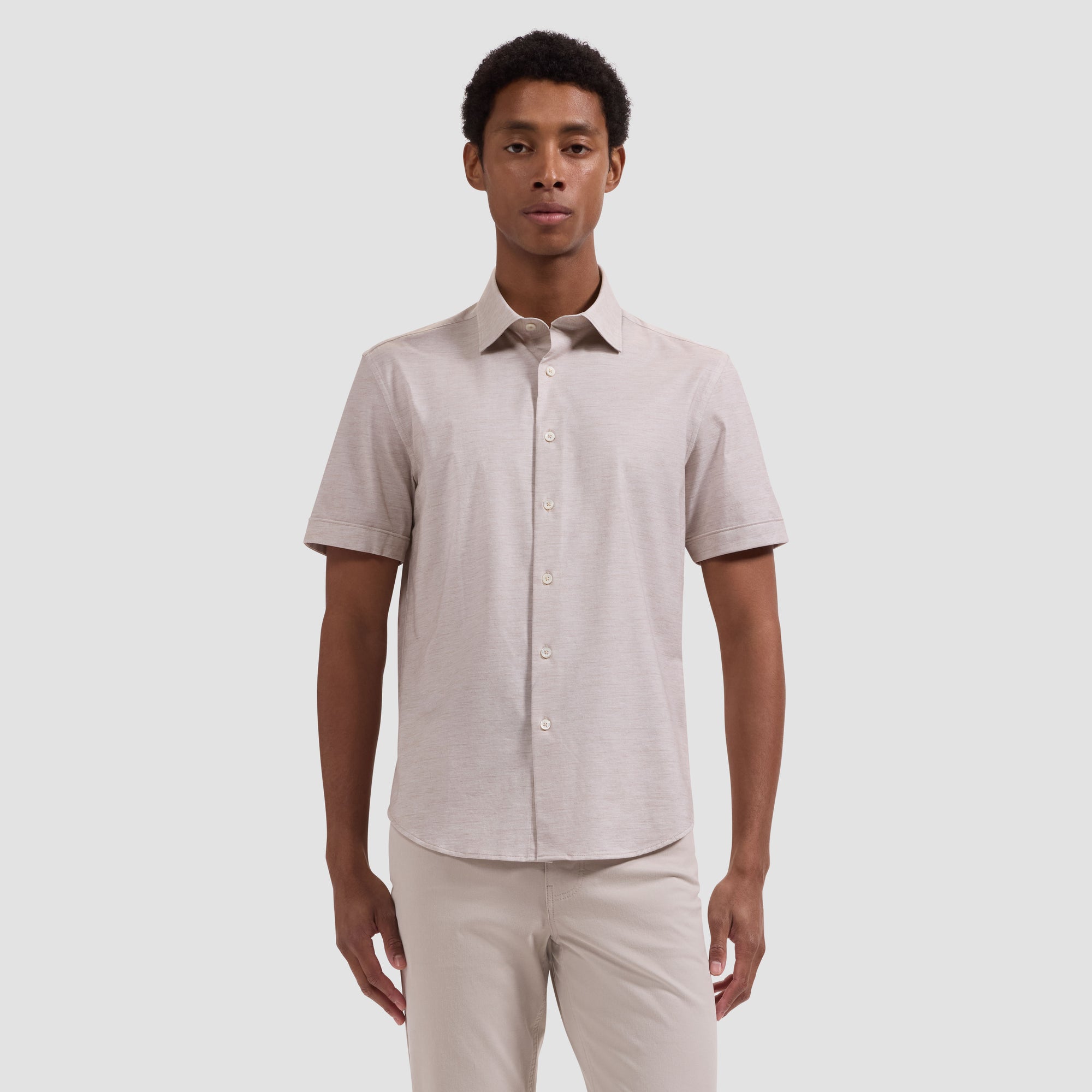 Miles OoohCotton Melange Short-Sleeve Shirt