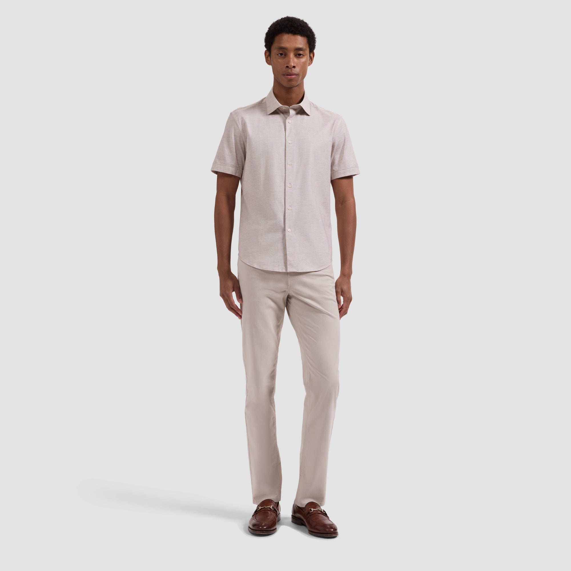 Miles OoohCotton Melange Short-Sleeve Shirt