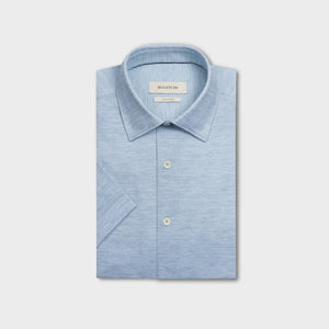 Miles OoohCotton Melange Short-Sleeve Shirt