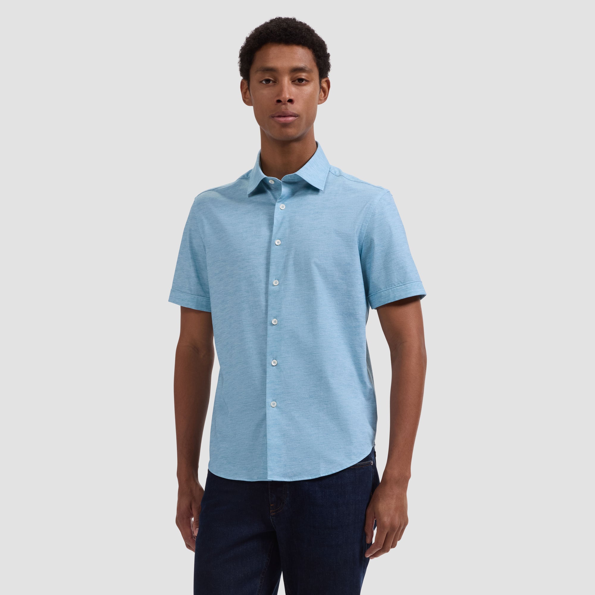 Miles OoohCotton Melange Short-Sleeve Shirt