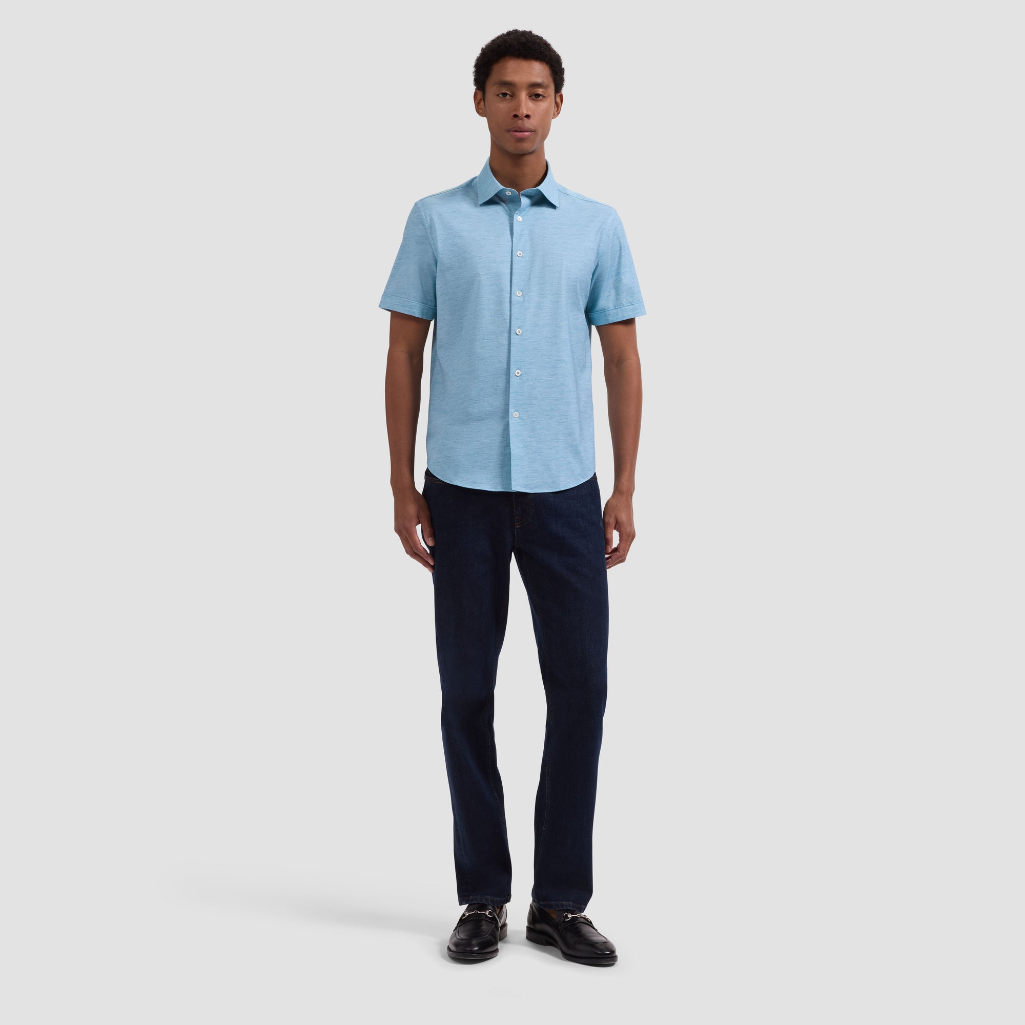 Miles OoohCotton Melange Short-Sleeve Shirt