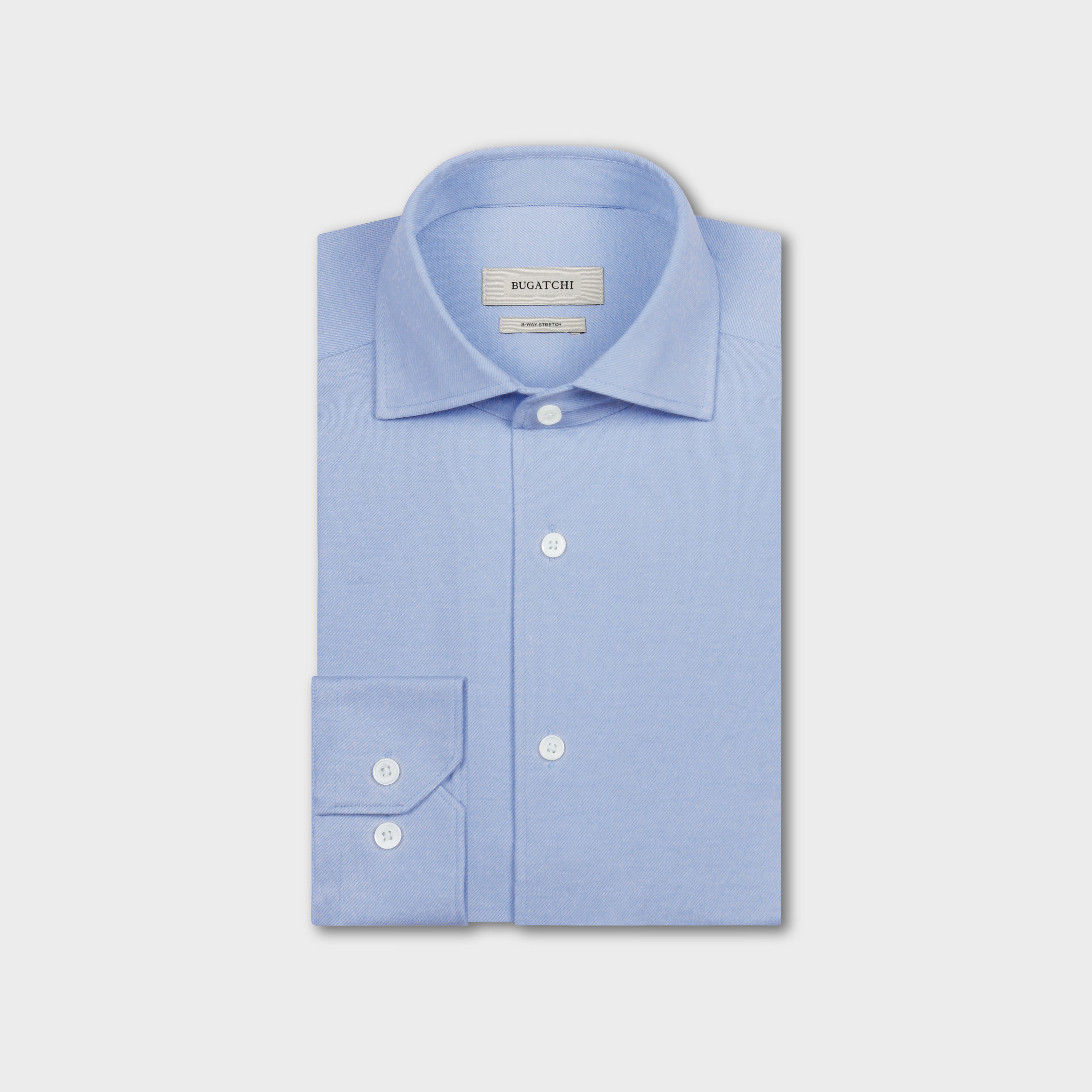 Devon OoohCotton Solid Twill Shirt in Black – BUGATCHI