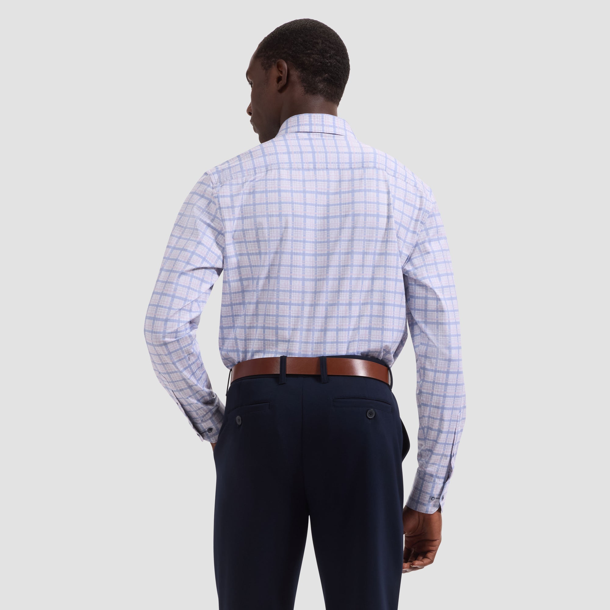 Jimmy OoohCotton Double-Sided Plaid & Geometric Shirt