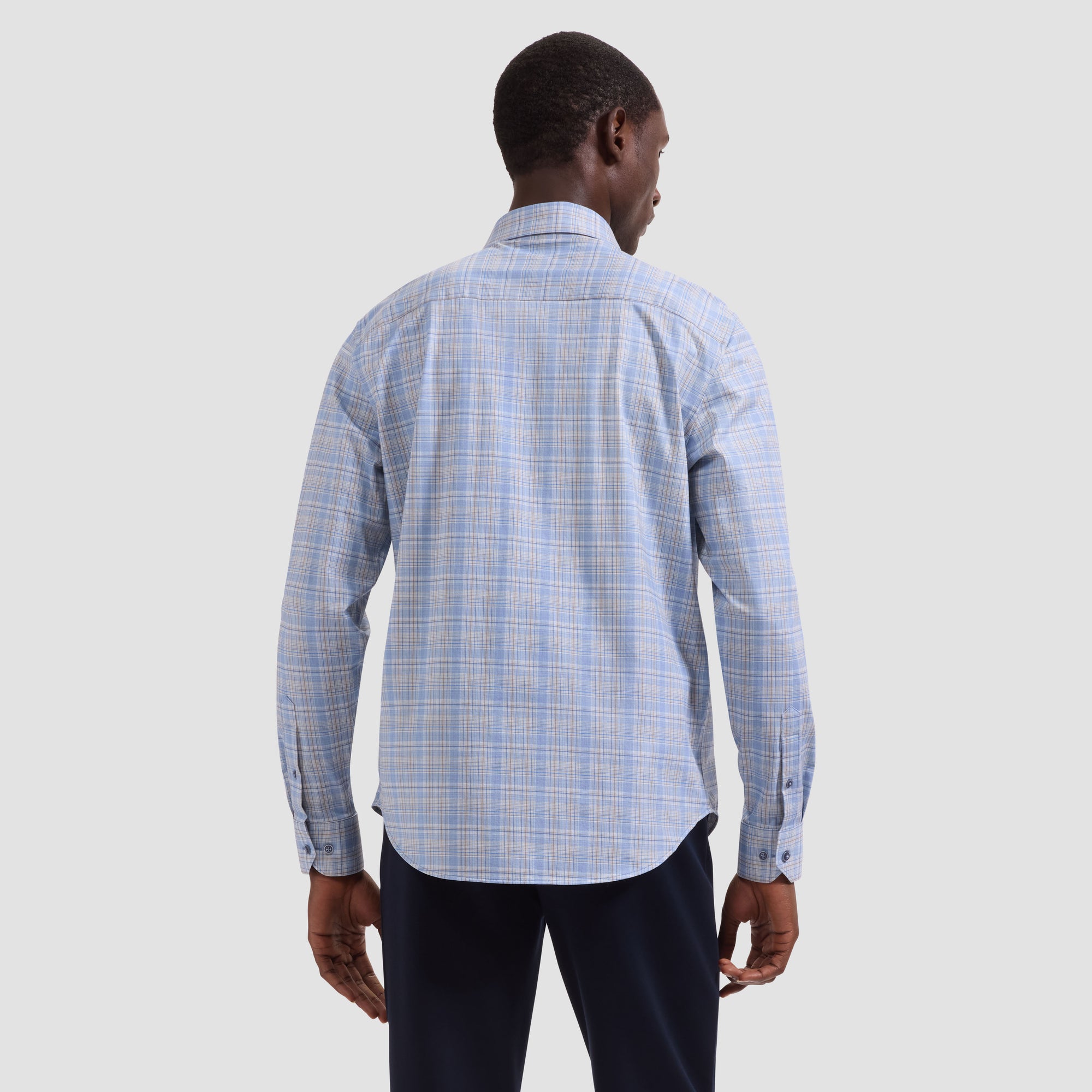 Jimmy OoohCotton Double-Sided Plaid & Abstract Shirt