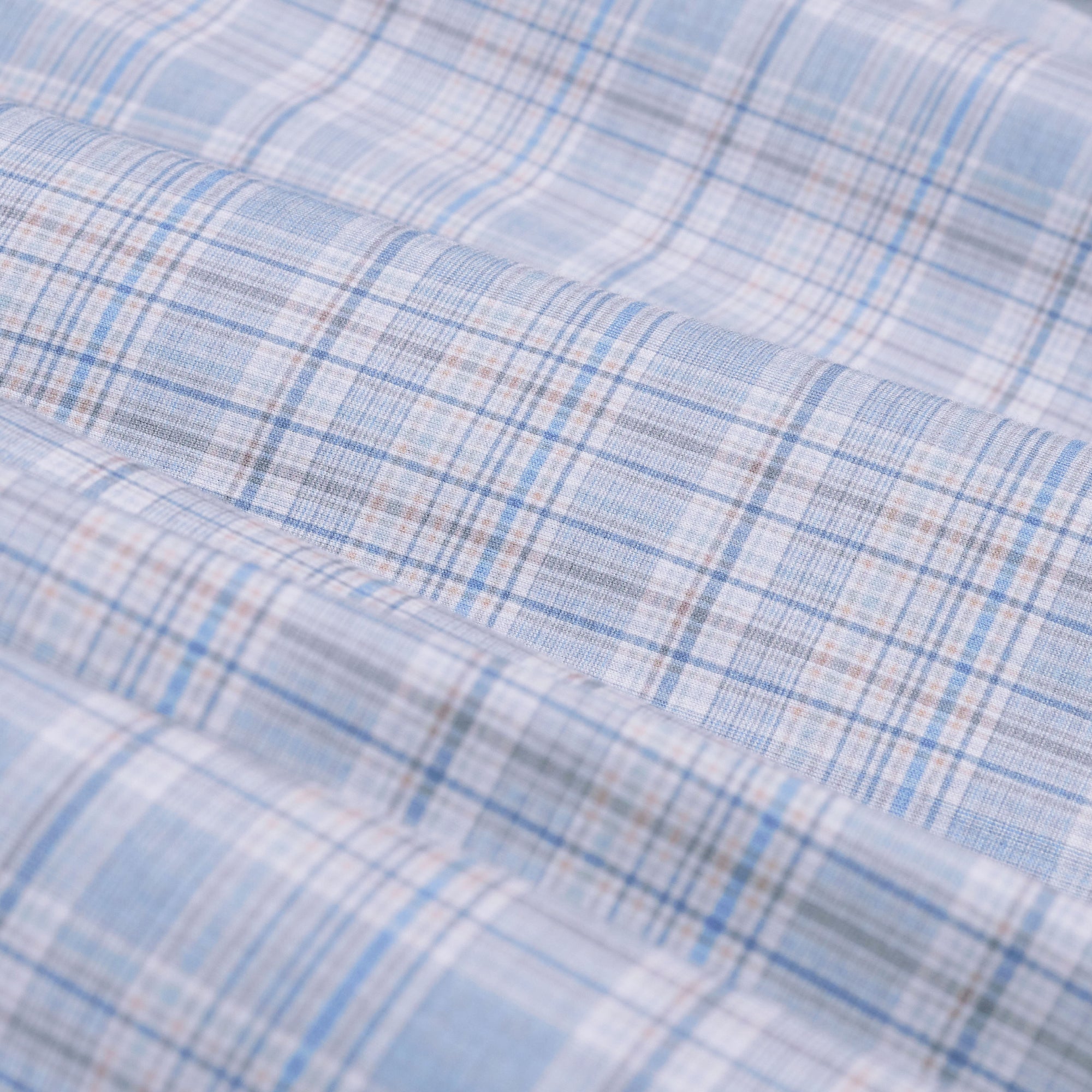 Jimmy OoohCotton Double-Sided Plaid & Abstract Shirt