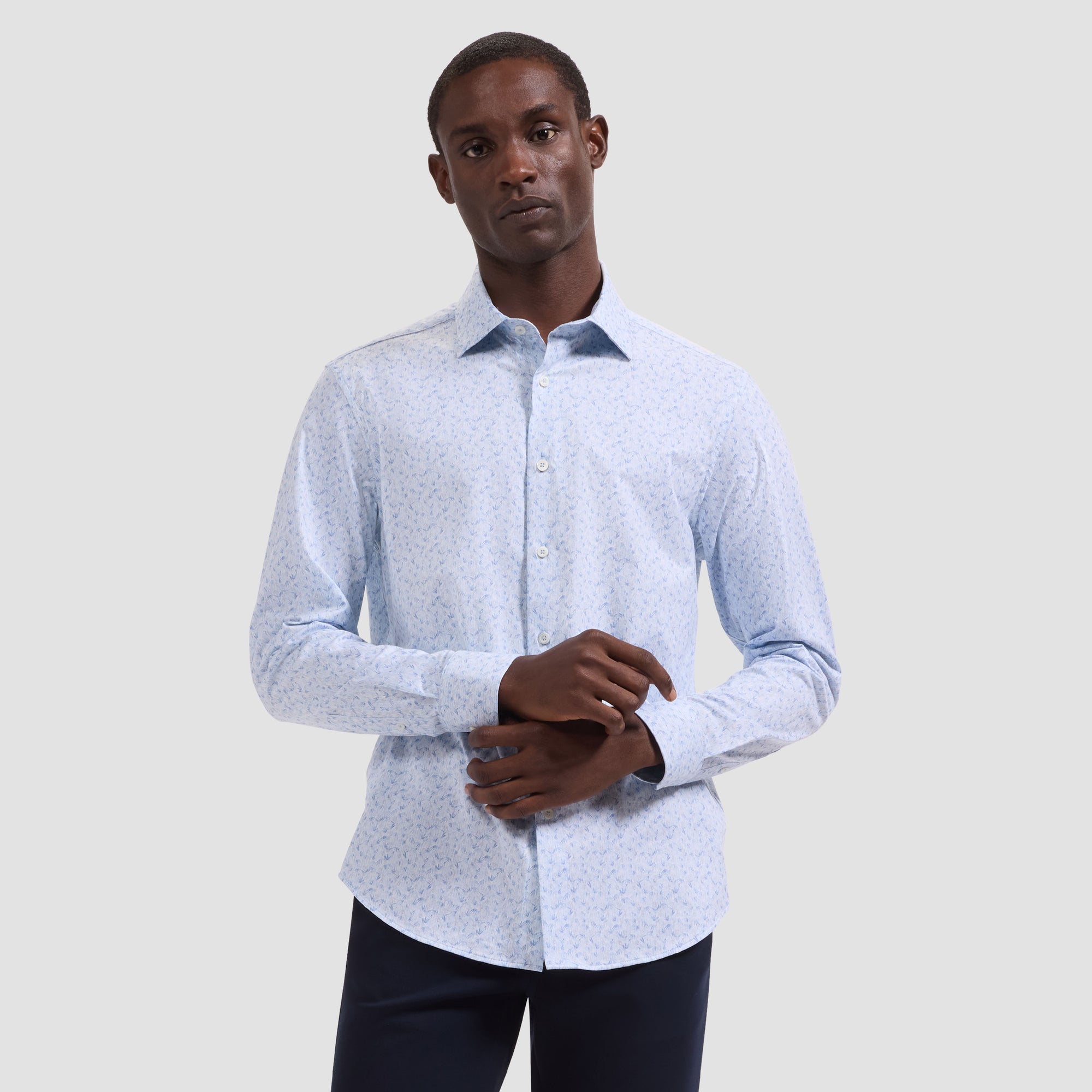 Jimmy OoohCotton Double-Sided Abstract &Geometric Shirt