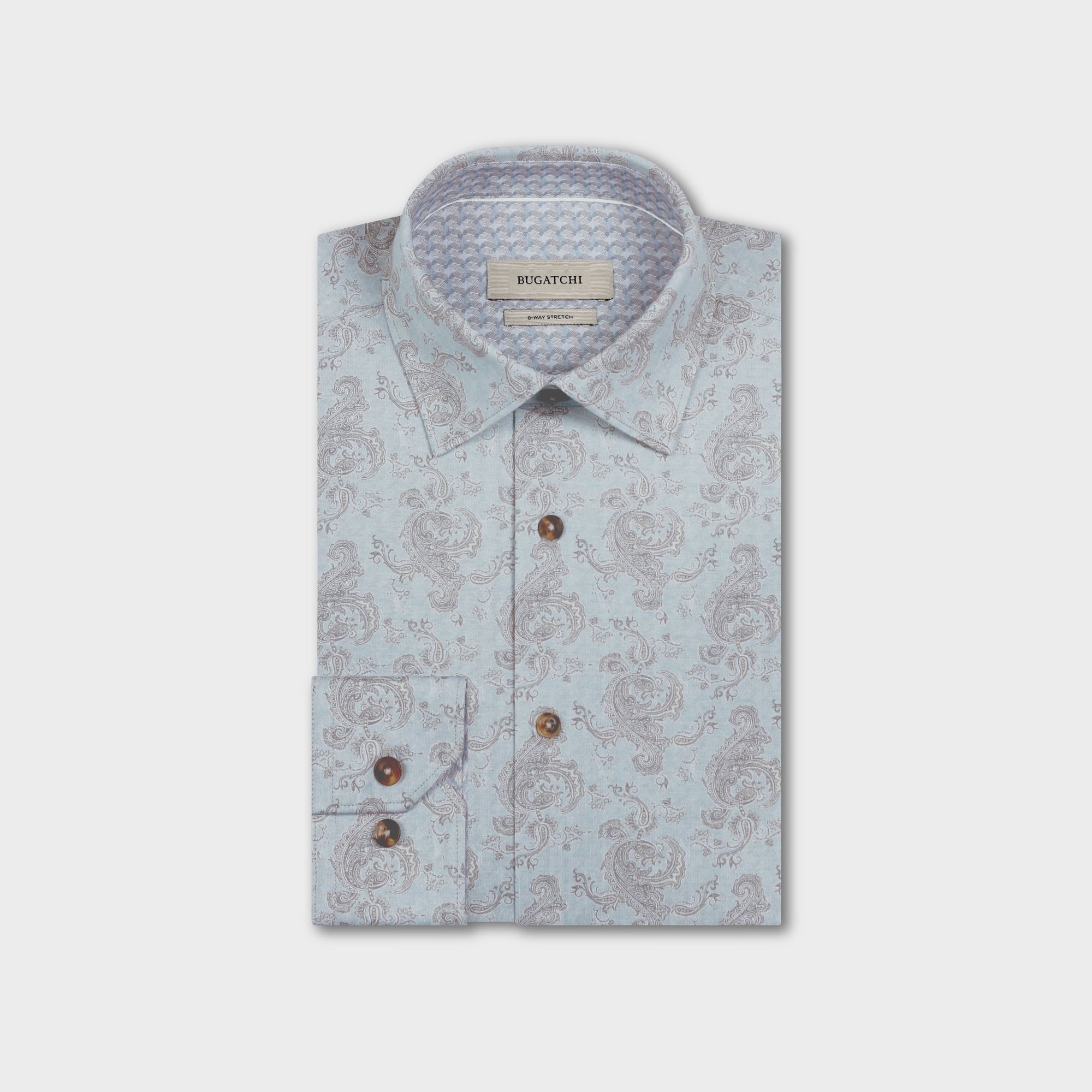 Jimmy OoohCotton Double-Sided Paisley & Geometric Shirt