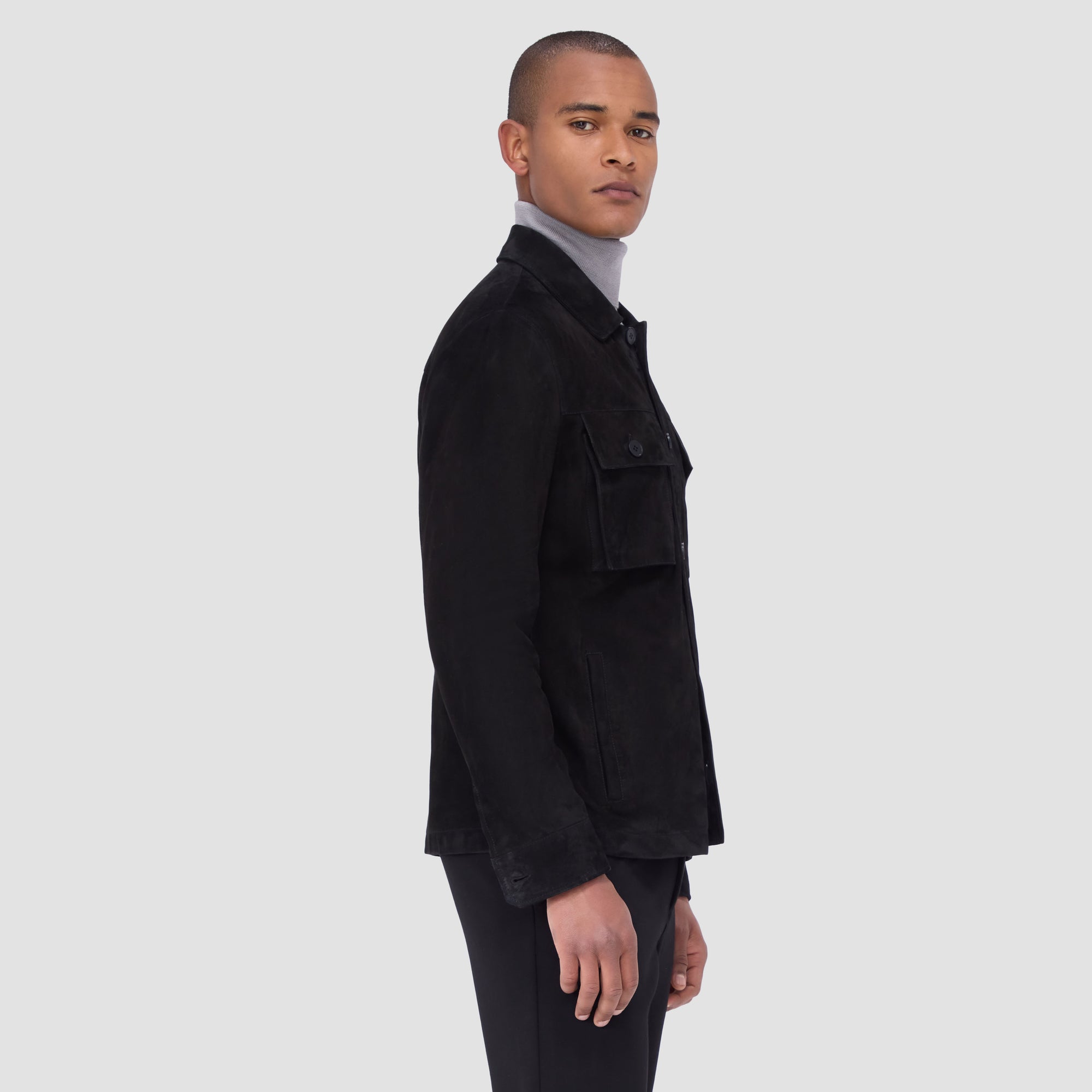 Suede Shirt Jacket