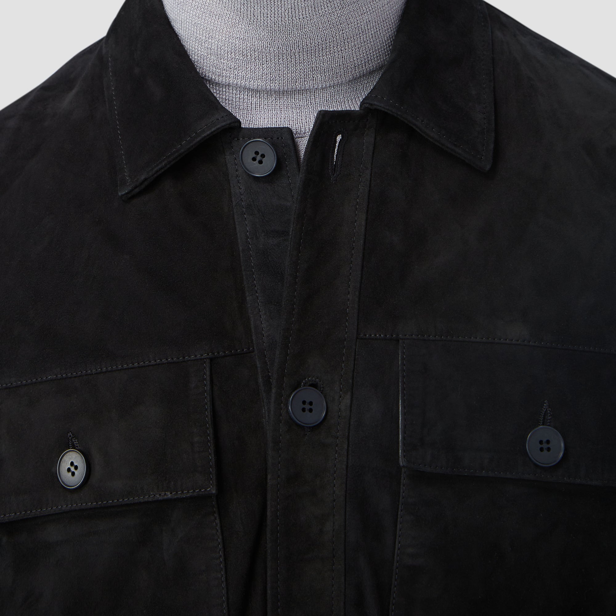 Suede Shirt Jacket