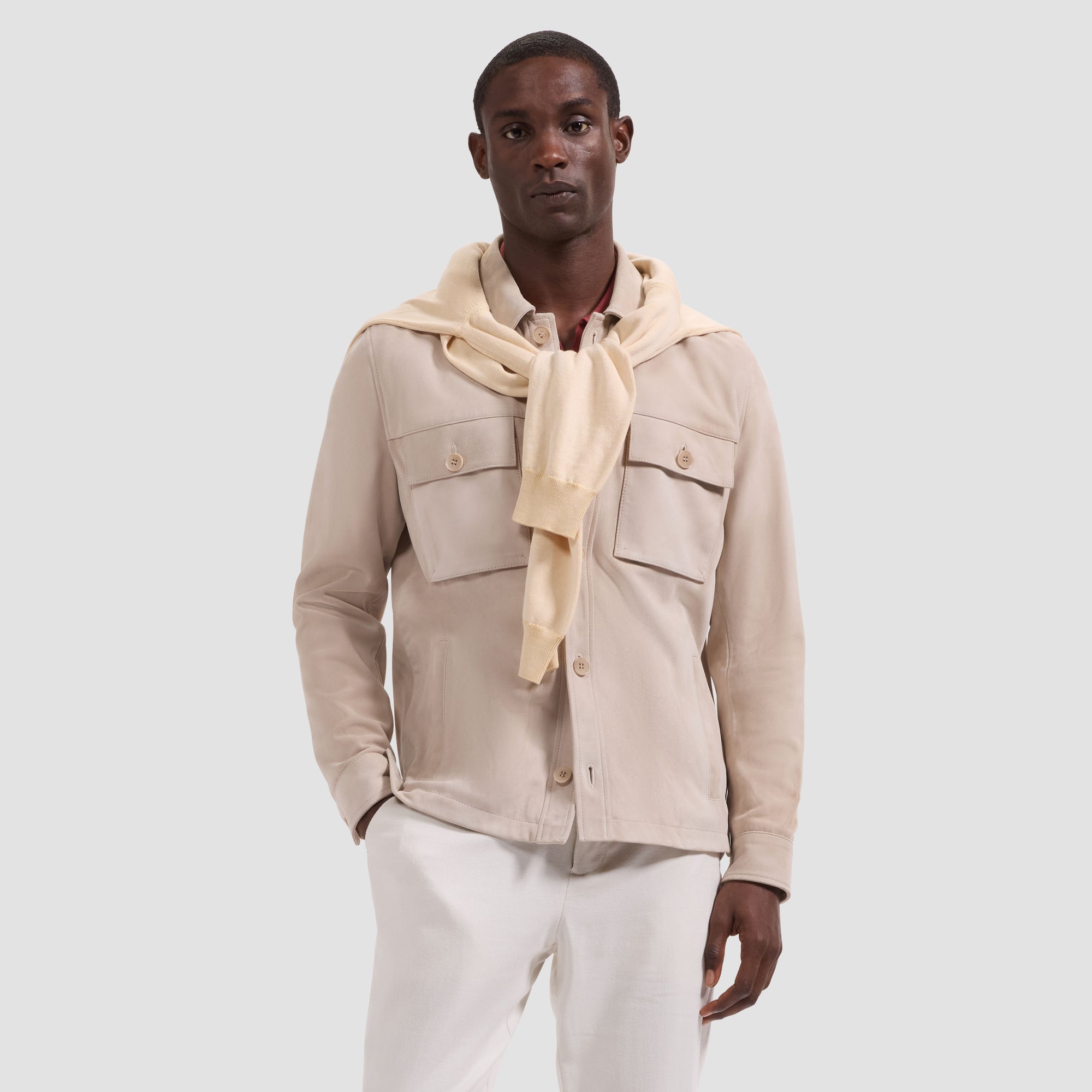 Suede Shirt Jacket