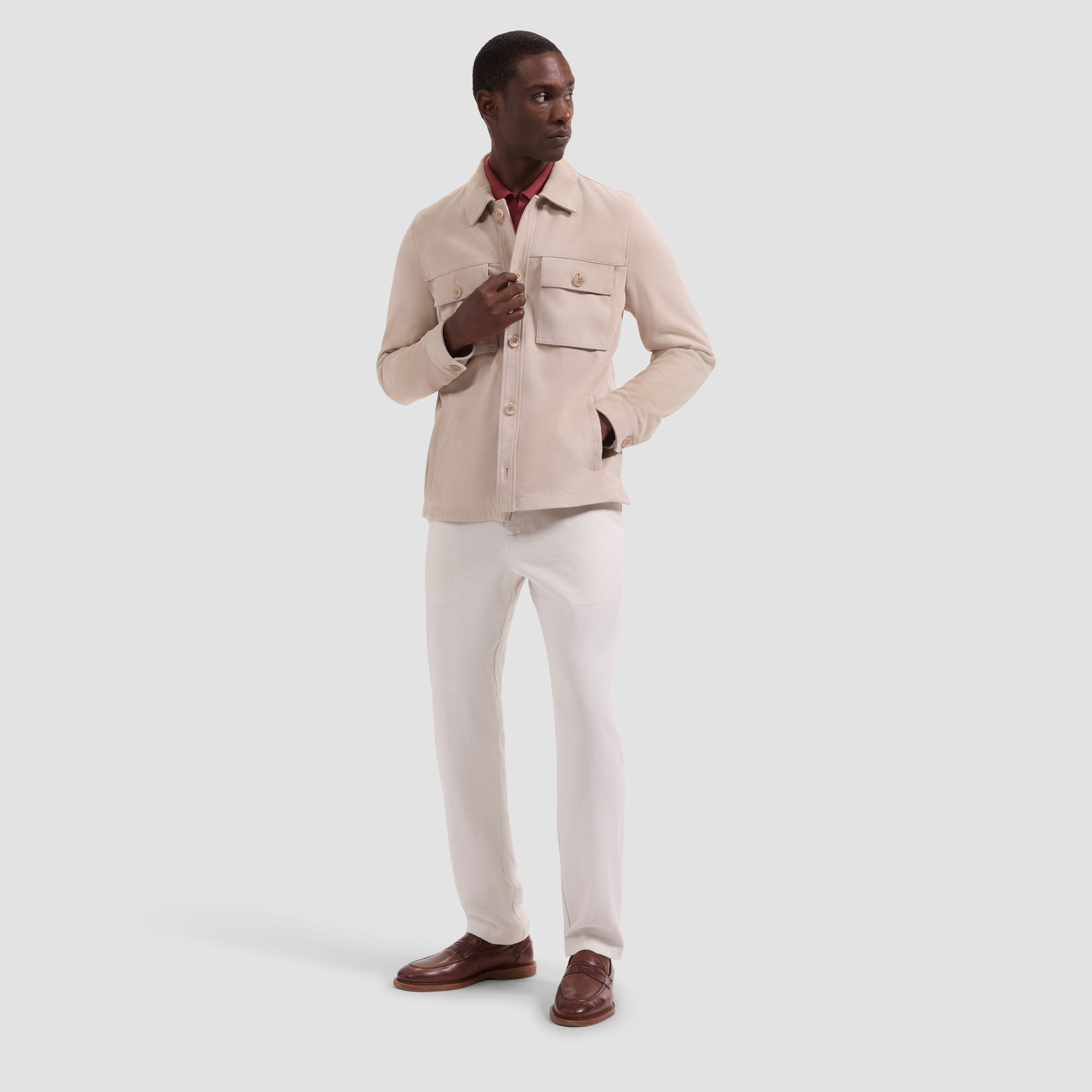 Suede Shirt Jacket
