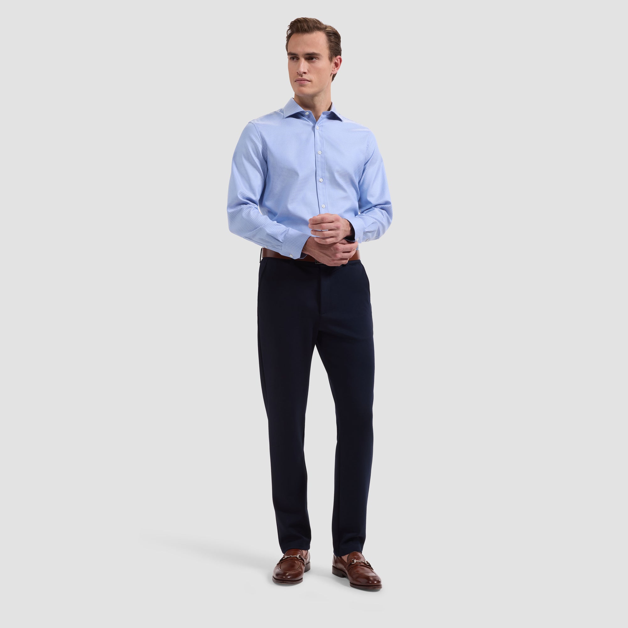 Axel Micro Check Jacquard Shirt