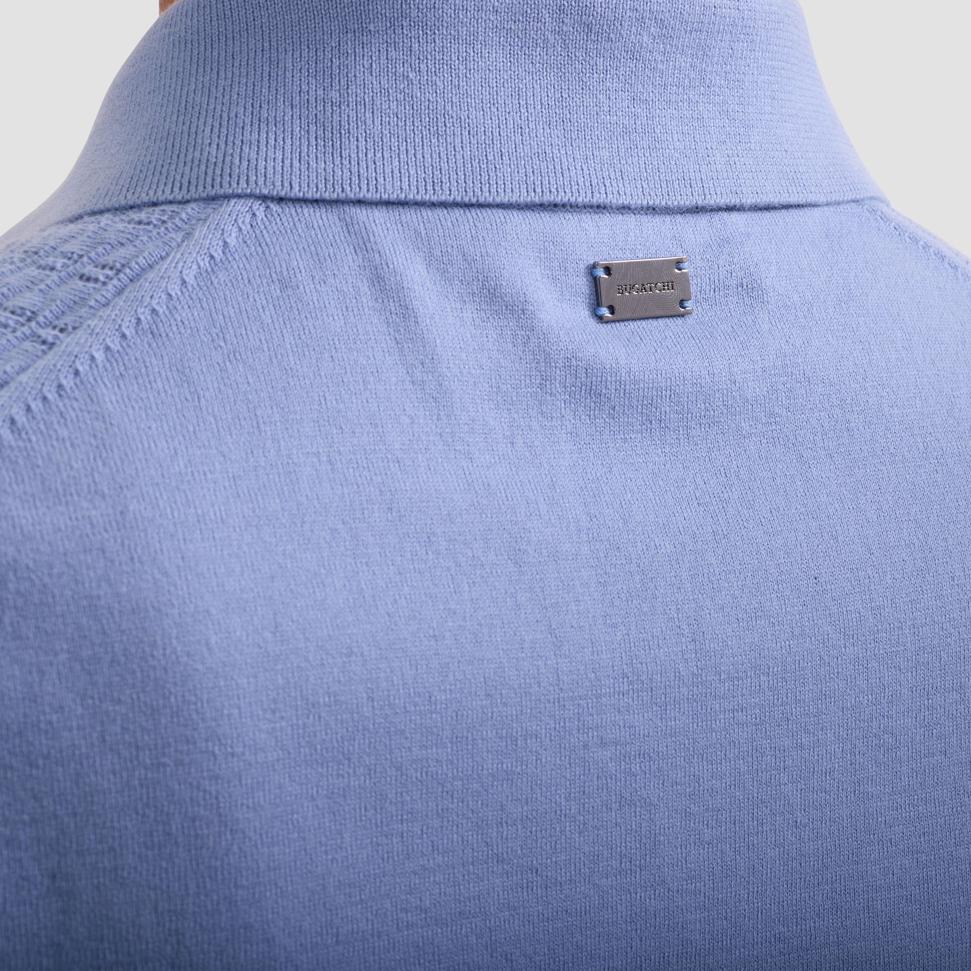 Basketweave Button-Front Short-Sleeve Sweater