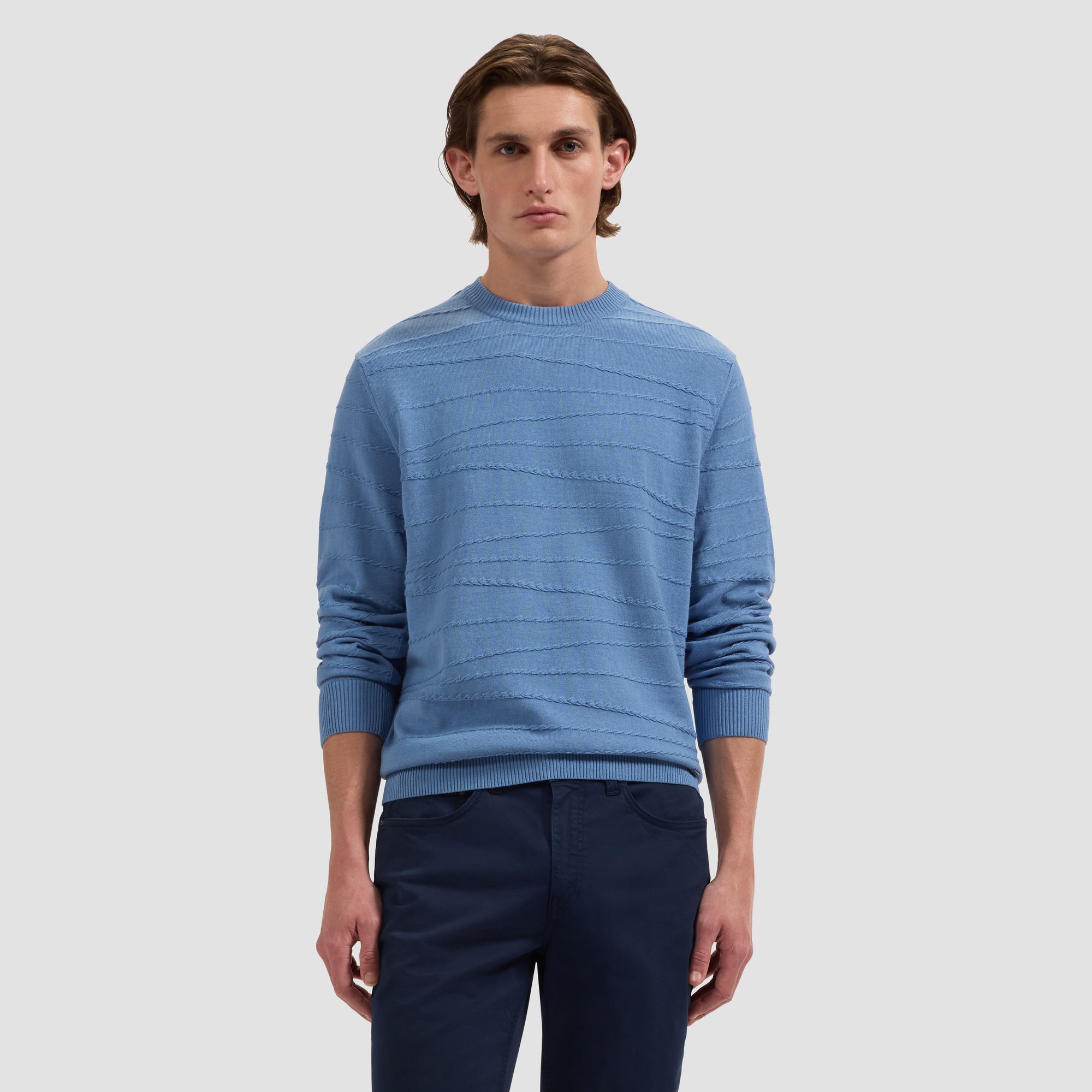 Chain-Link Crewneck Sweater