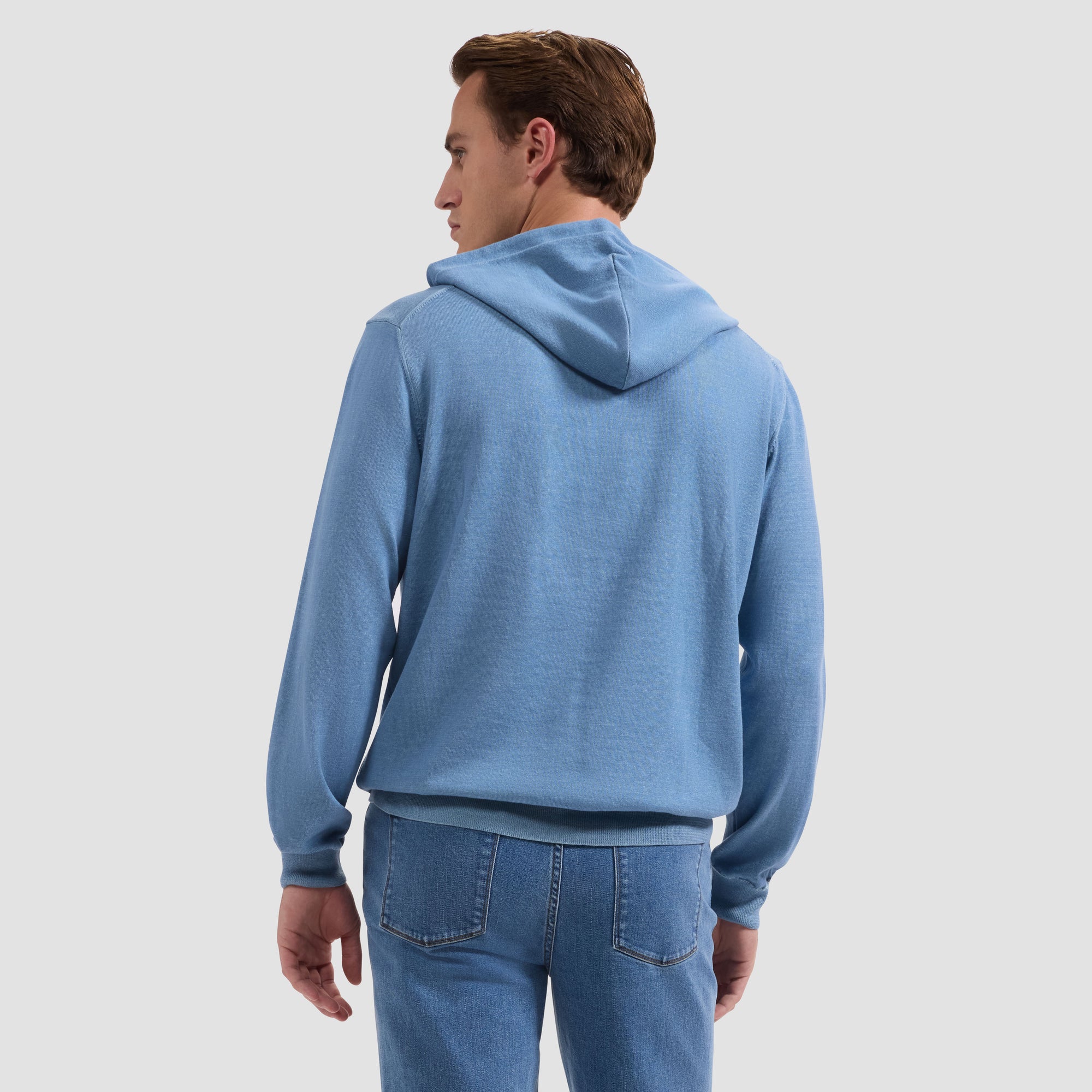 Jersey Knit Hoodie Sweater