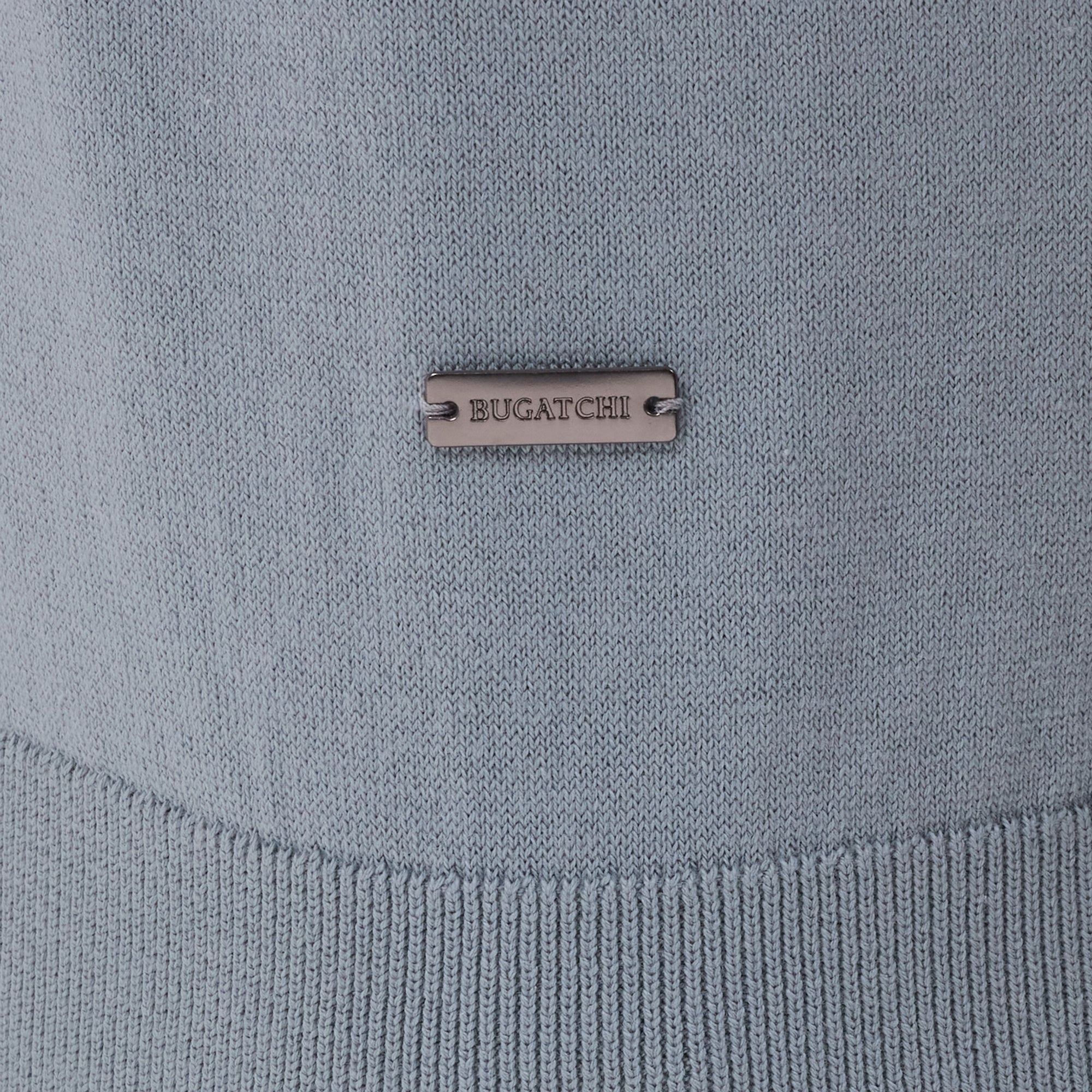 Waffle Panel Quarter Zip Short-Sleeve Polo Sweater