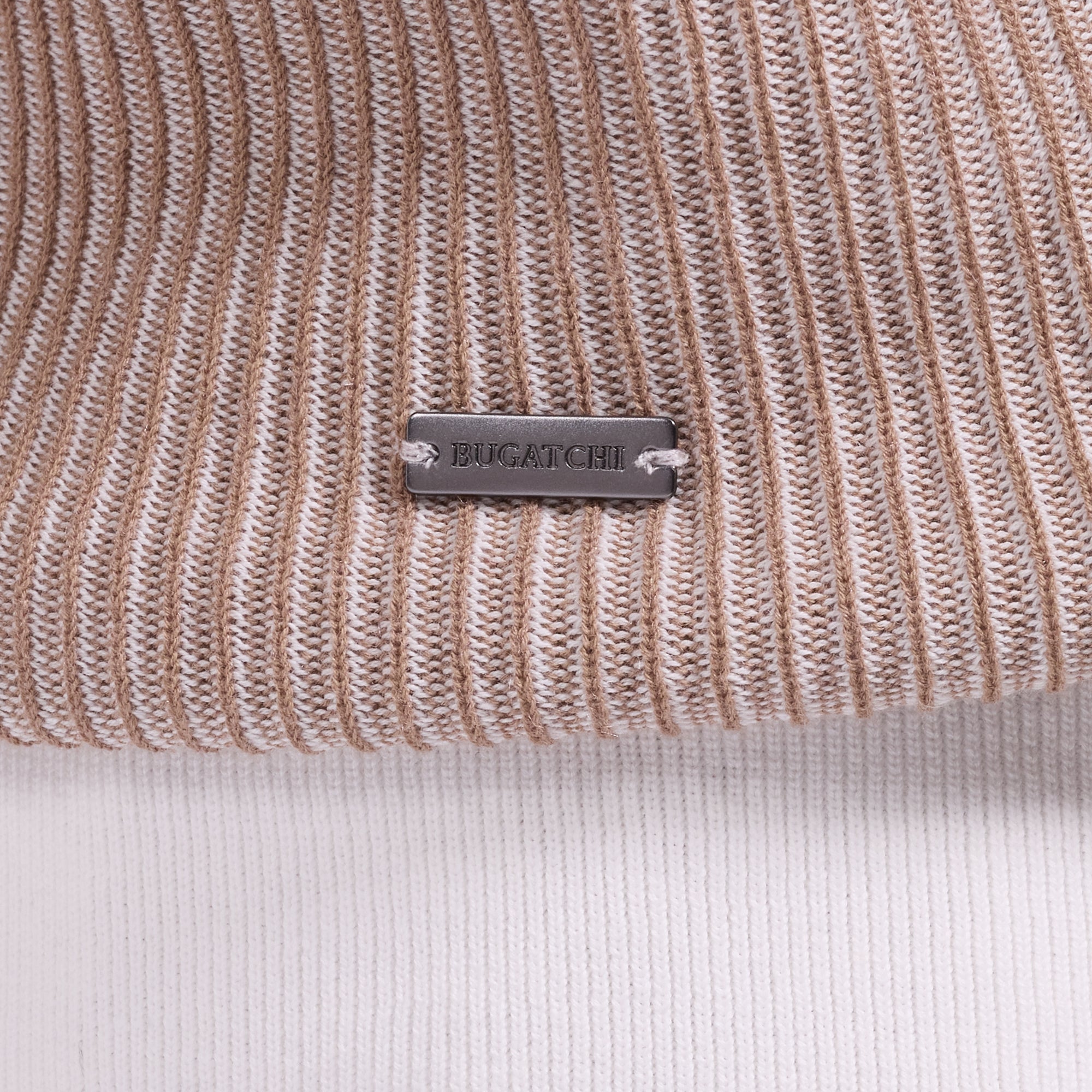 Ottoman Rib Quarter Zip Short-Sleeve Polo Sweater