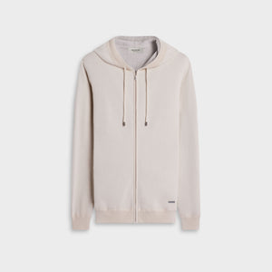 Solid Full-Zip Hoodie Sweater