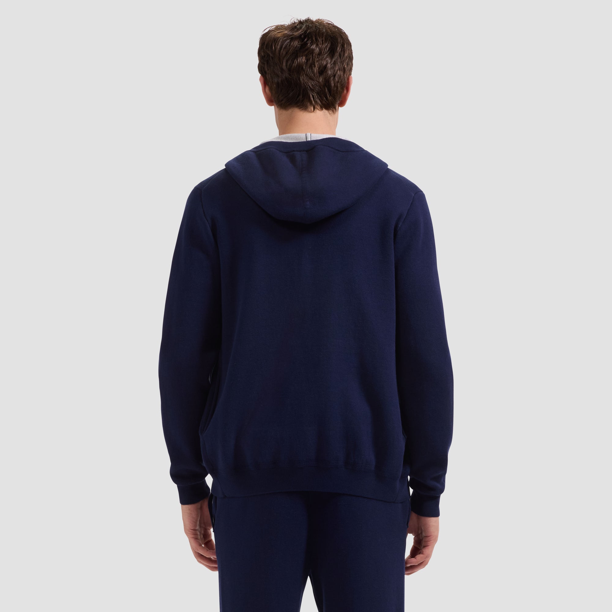 Solid Full-Zip Hoodie Sweater