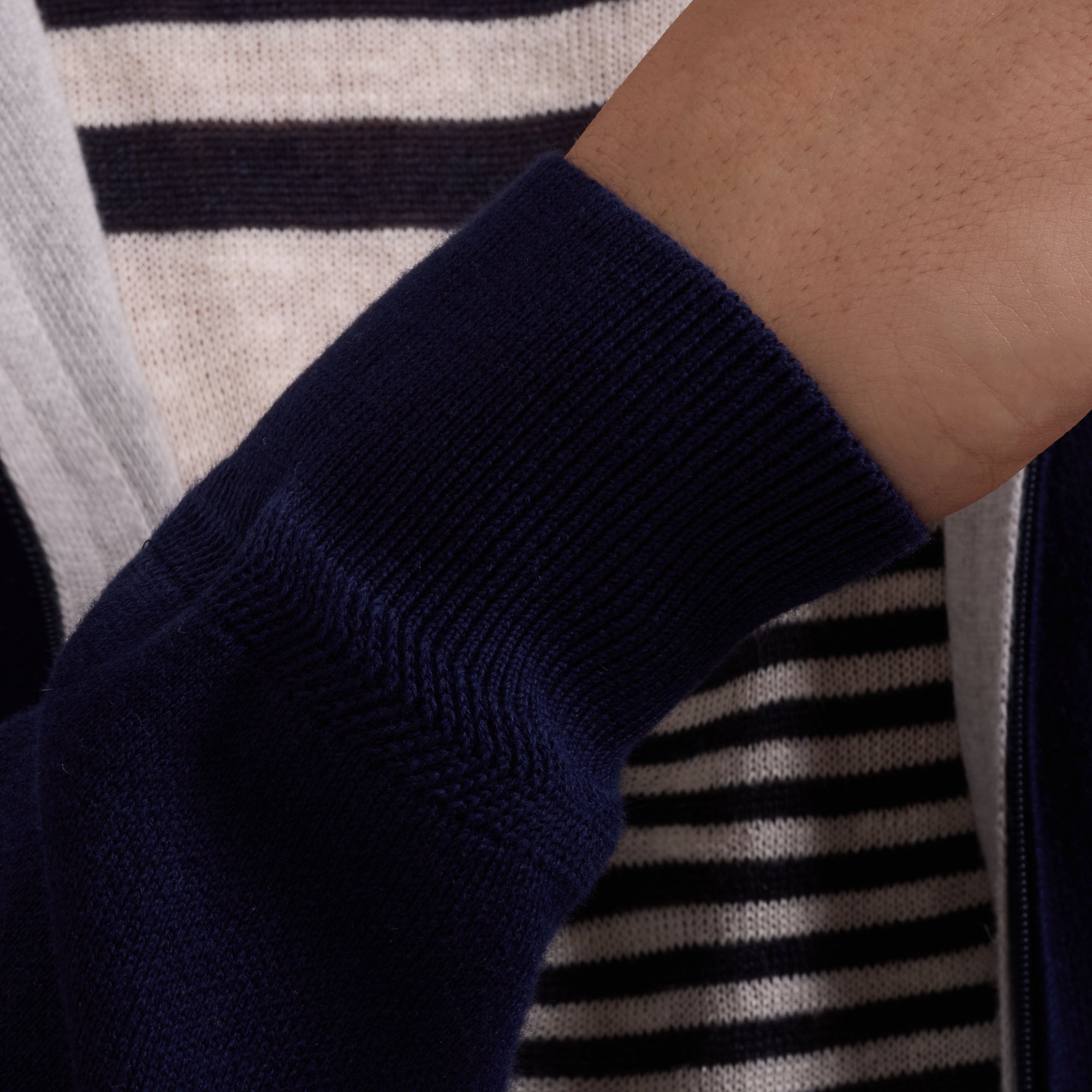 Solid Full-Zip Hoodie Sweater