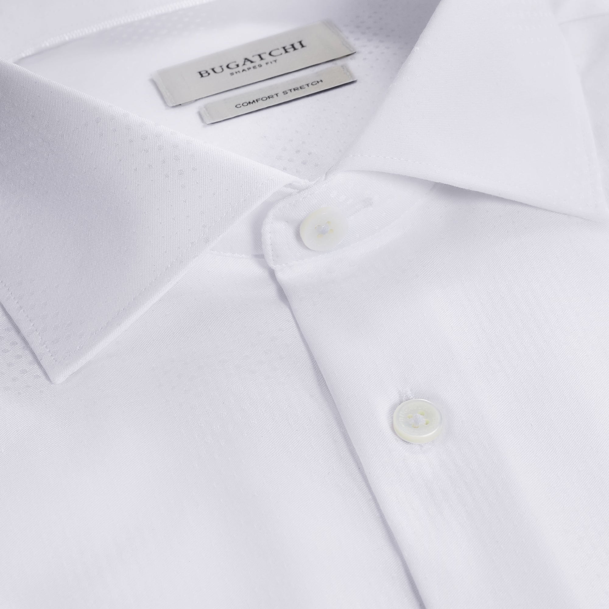 bugatchi dress shirts shaped fit Short Sleeve Speckled Candy Stripe Performance Shirt