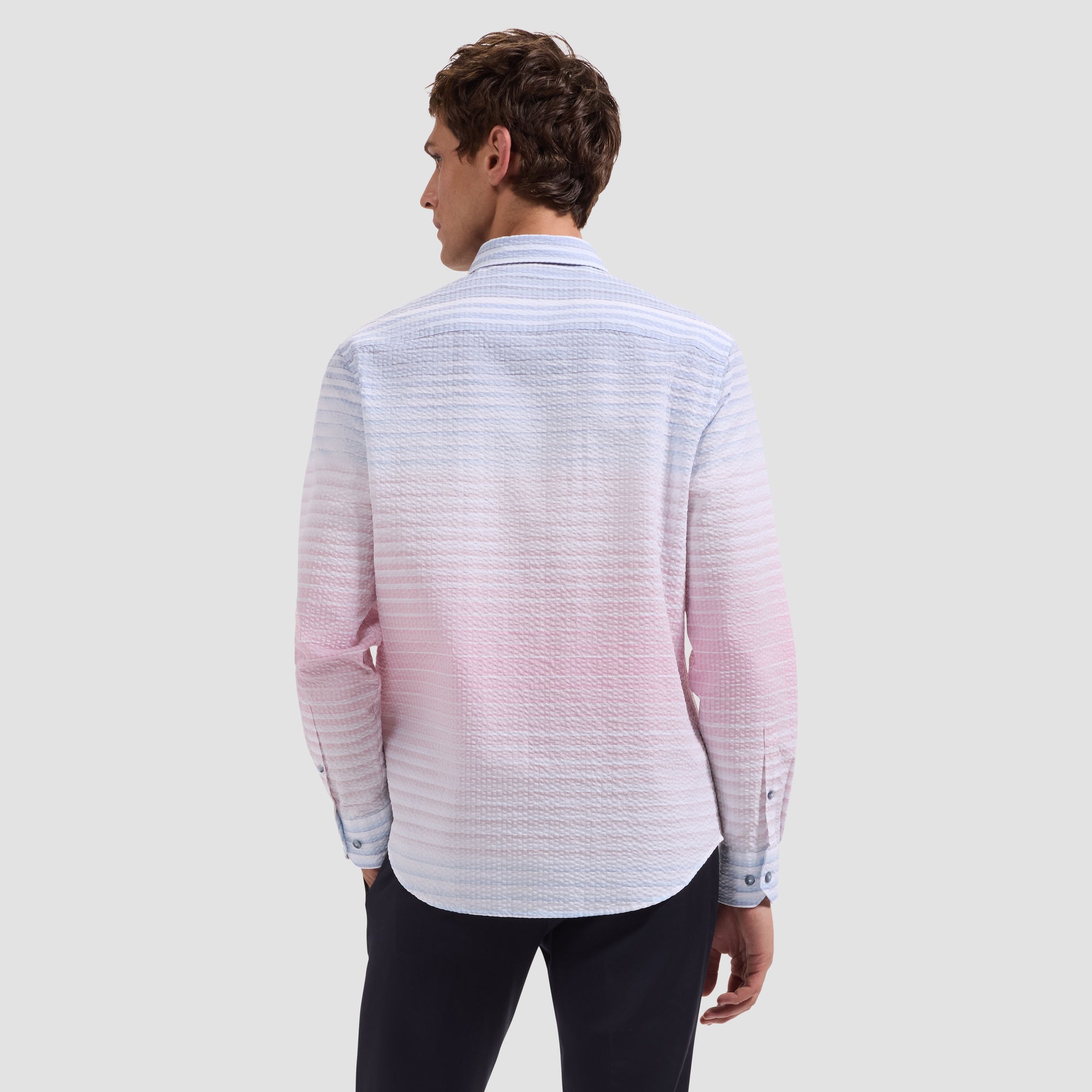 Julian Ombre Stripe Seersucker Shirt
