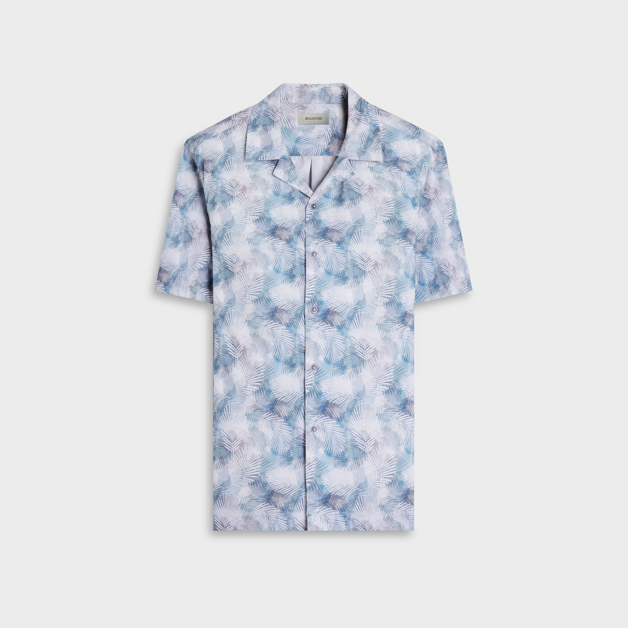 Jackson Leaf Print Camp Shirt