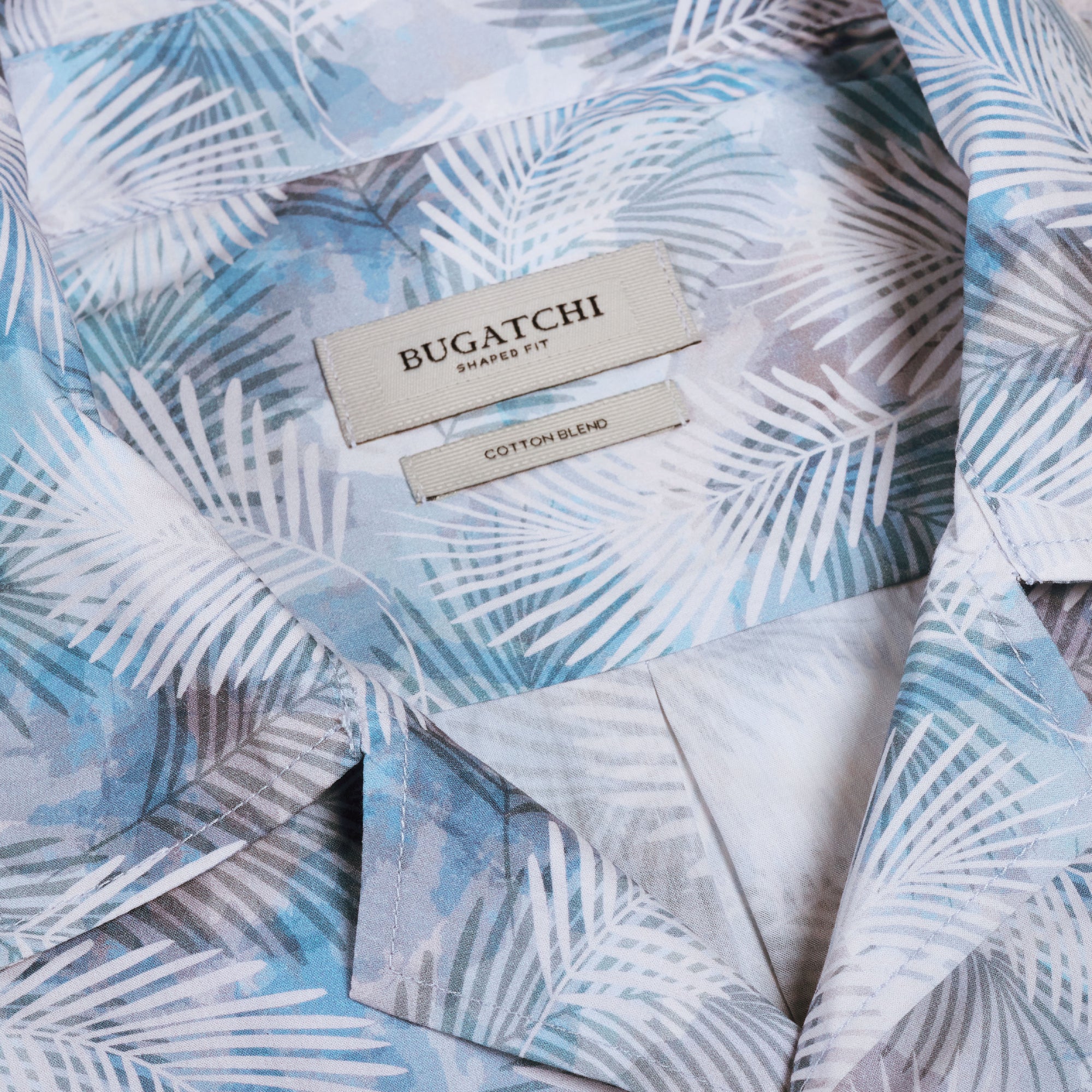 Jackson Leaf Print Camp Shirt