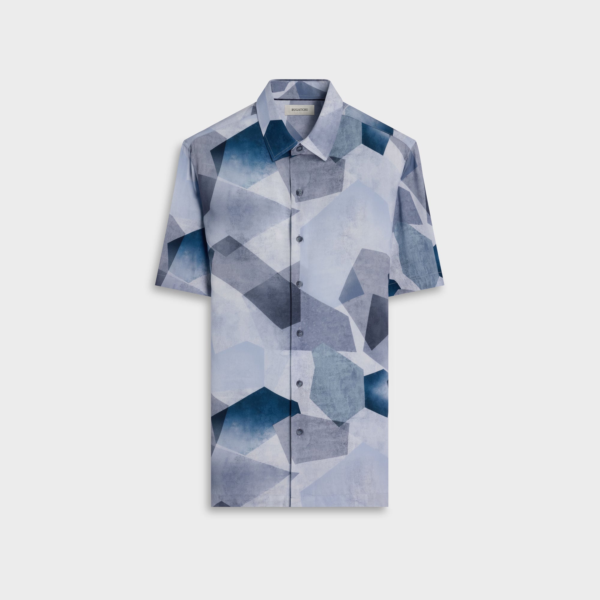 Vero Abstract Geometric Short-Sleeve Shirt
