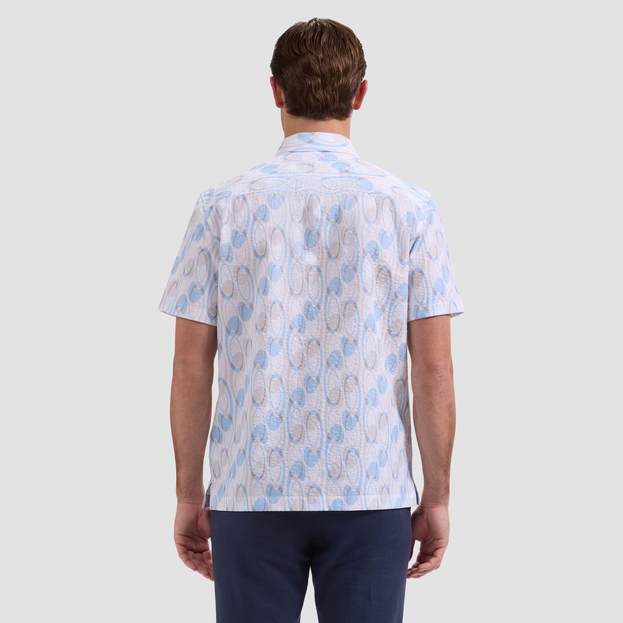 Vero Retro Abstract Short-Sleeve Shirt