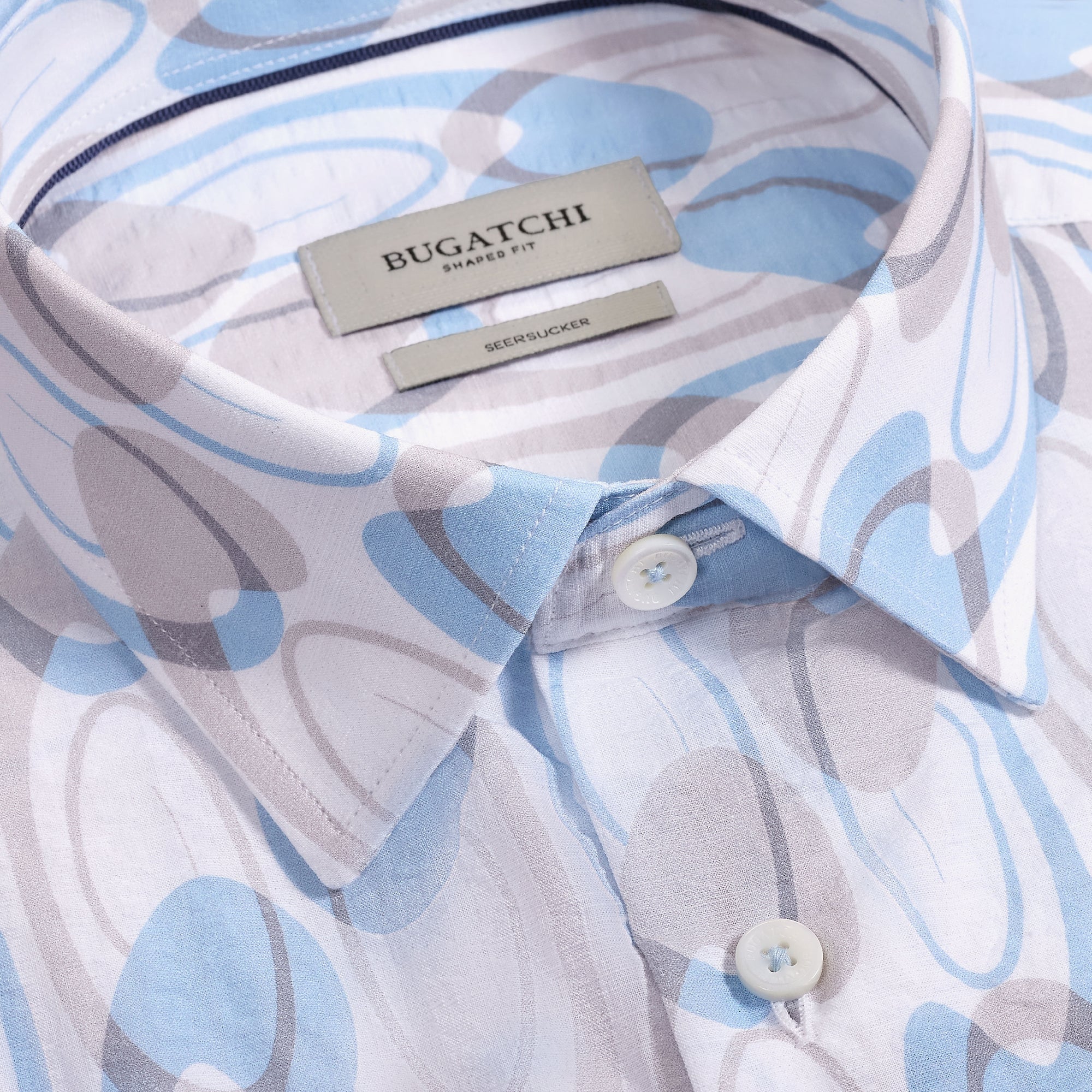 Vero Retro Abstract Short-Sleeve Shirt