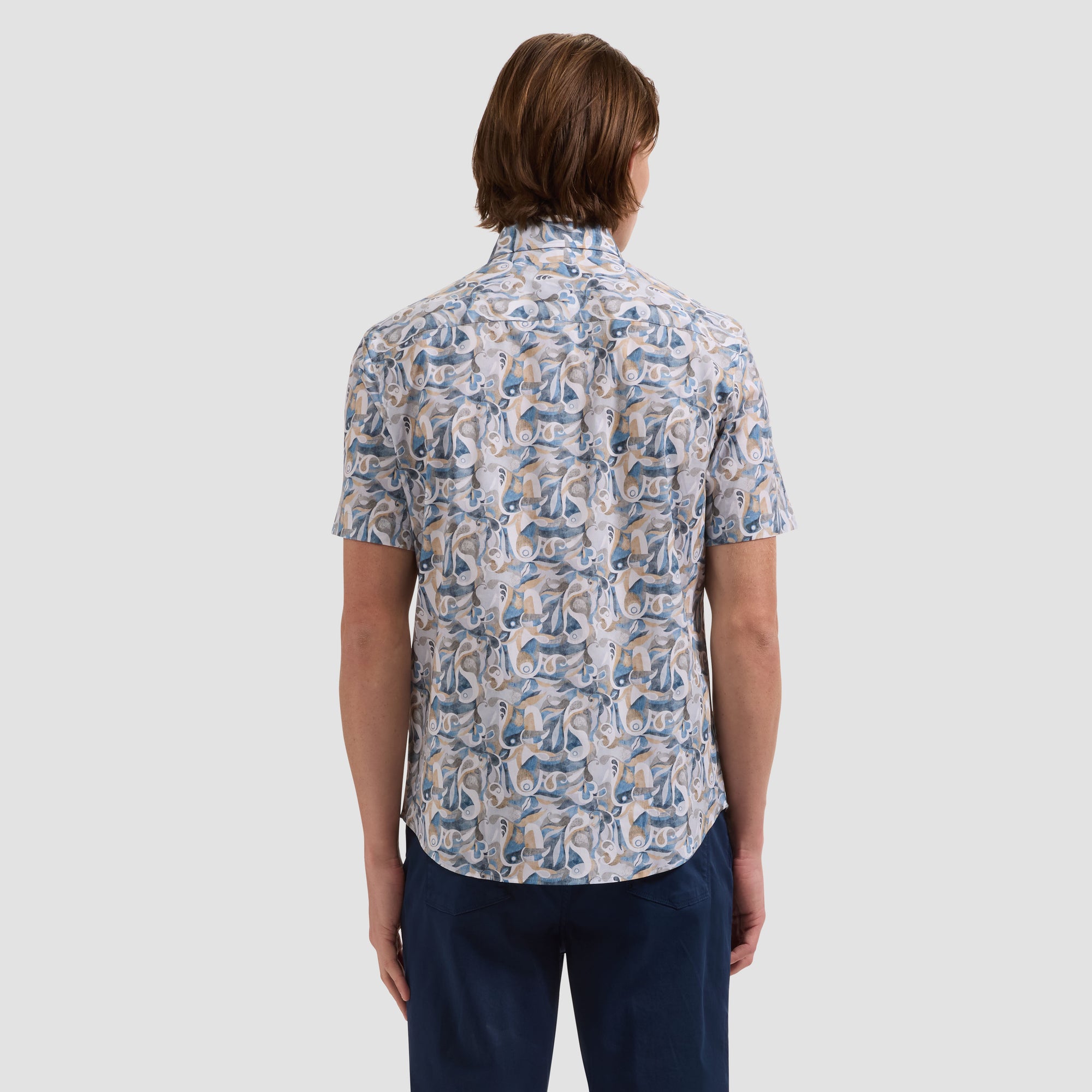 Orson Abstract Paisley Short-Sleeve Shirt
