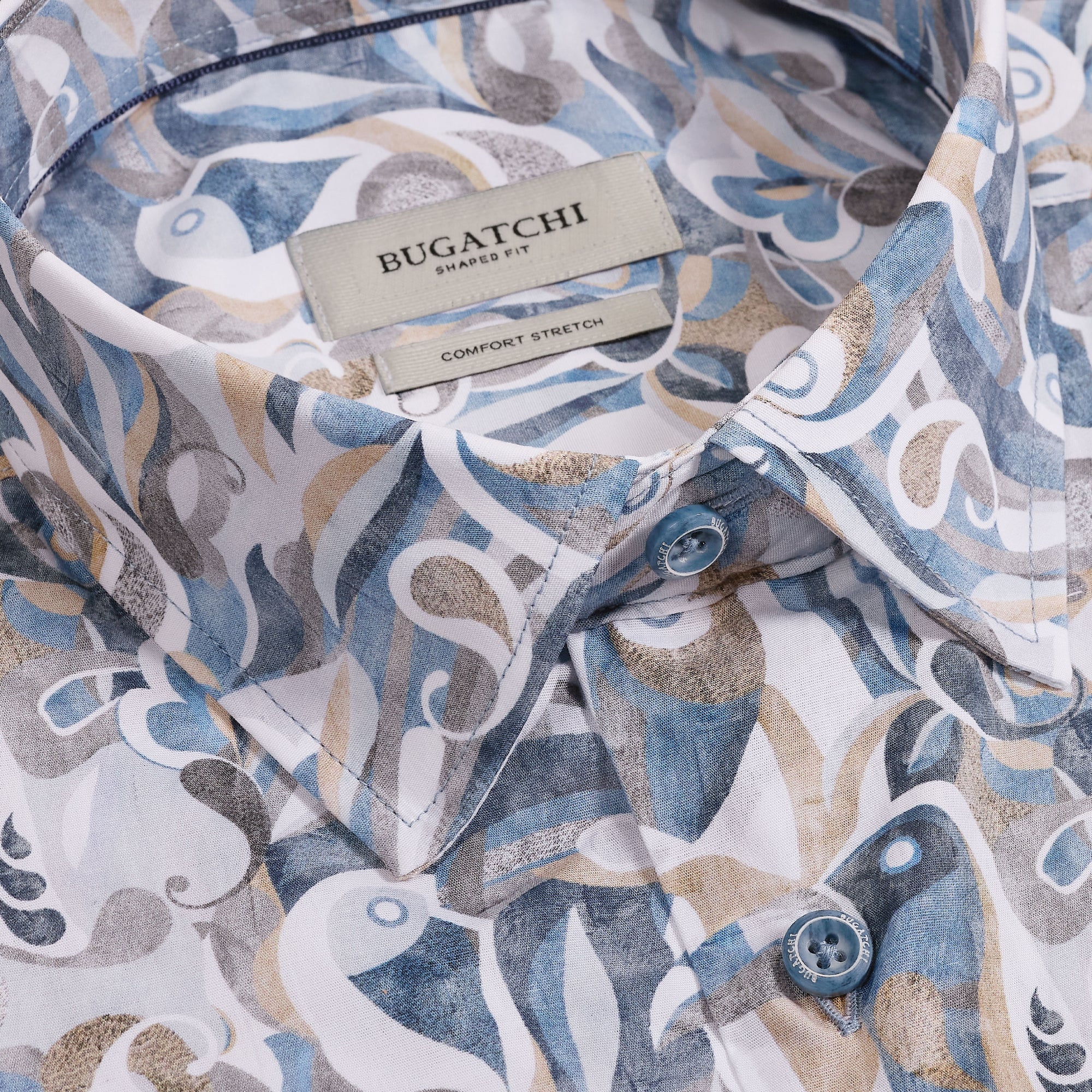 Orson Abstract Paisley Short-Sleeve Shirt