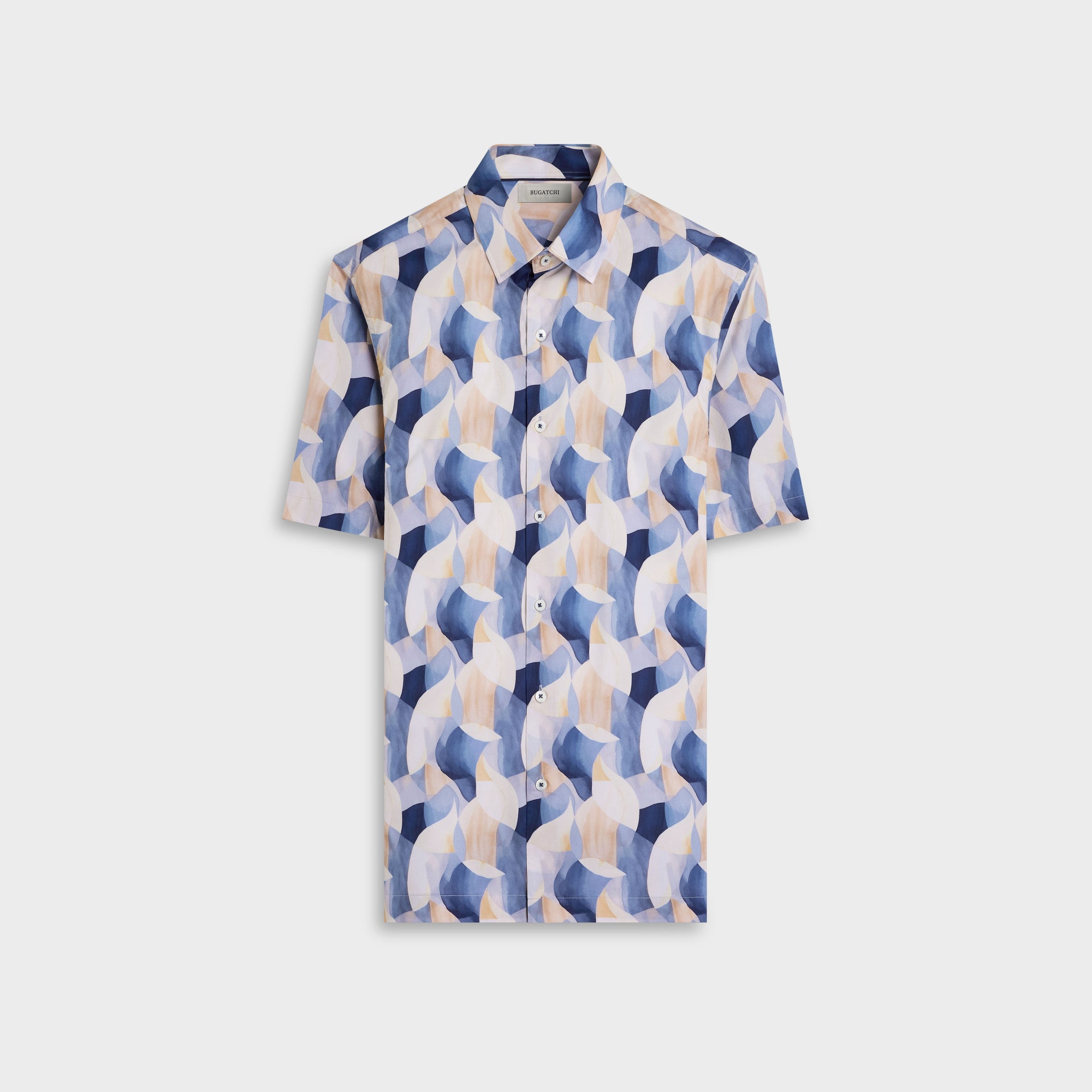Vero Watercolor Abstract Short-Sleeve Shirt
